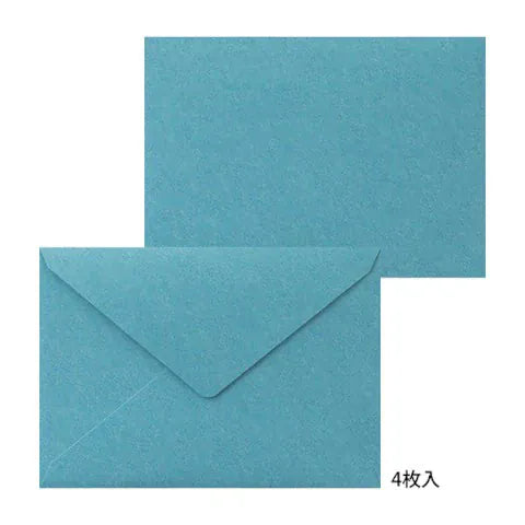 Favorite Story Midori Midori Letterpress Letter Set - Blue Frame