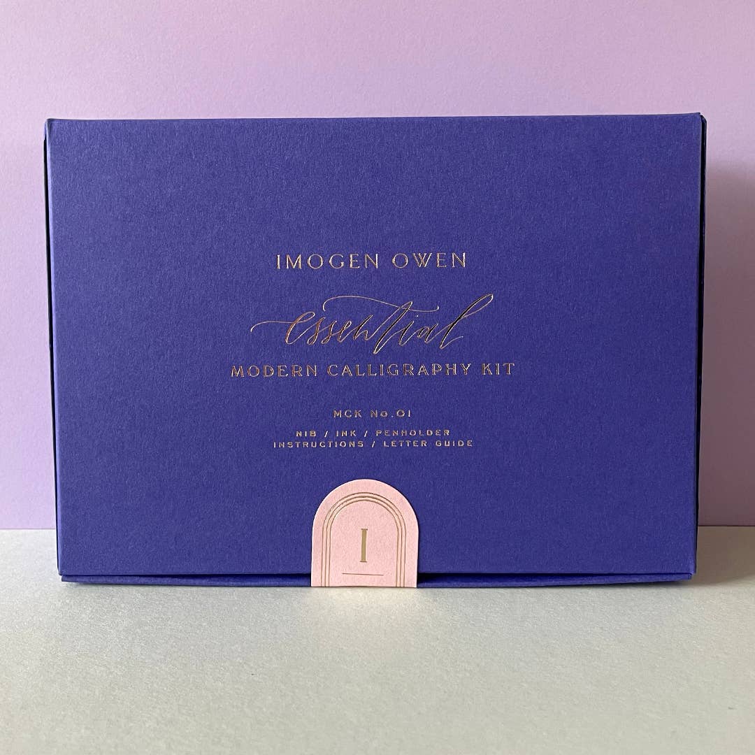 Favorite Story IMOGEN OWEN BLUE BOX WITH JADE GREEN INNER Modern Calligraphy Essential Kit