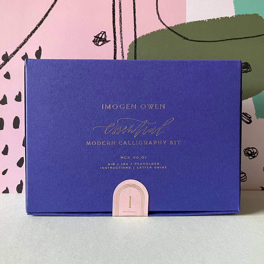 Favorite Story IMOGEN OWEN BLUE BOX WITH JADE GREEN INNER Modern Calligraphy Essential Kit