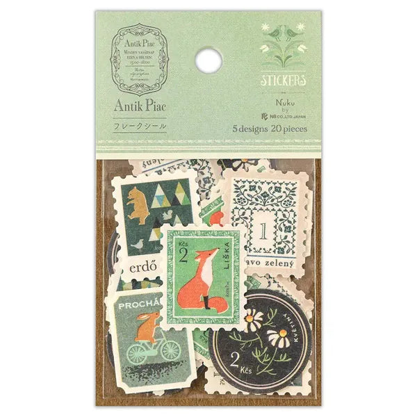 Favorite Story Stickers NB NB - Nuku Flake Stickers - Antik Piac - Verde