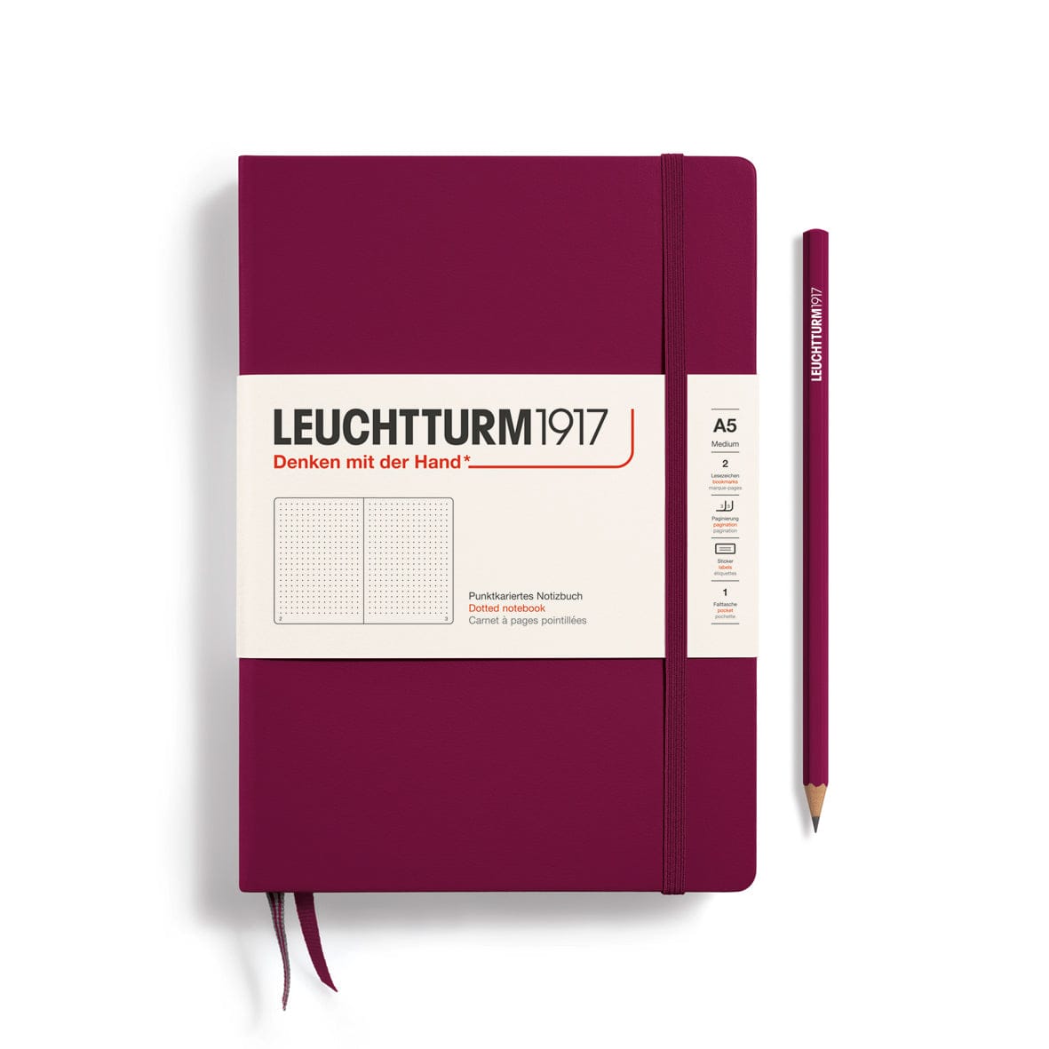 Favorite Story LEUCHTTURM1917 Dotted / Port Red Notebooks - Medium (A5) Hardcover