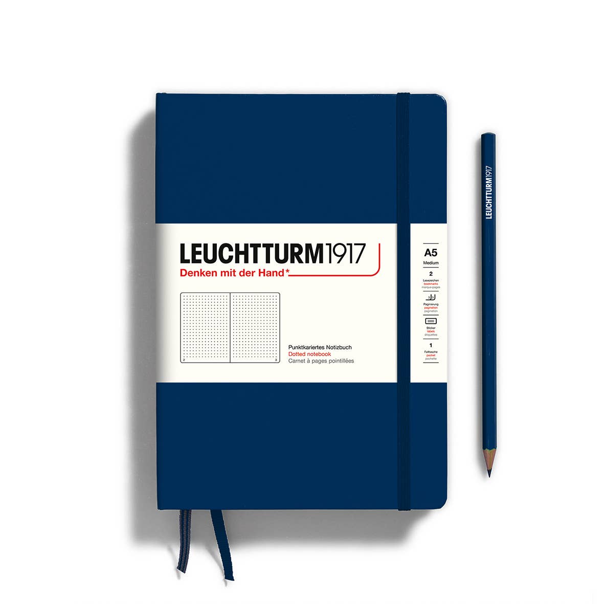 Favorite Story LEUCHTTURM1917 Dotted / Navy / Hardcover Notebooks - Medium (A5)