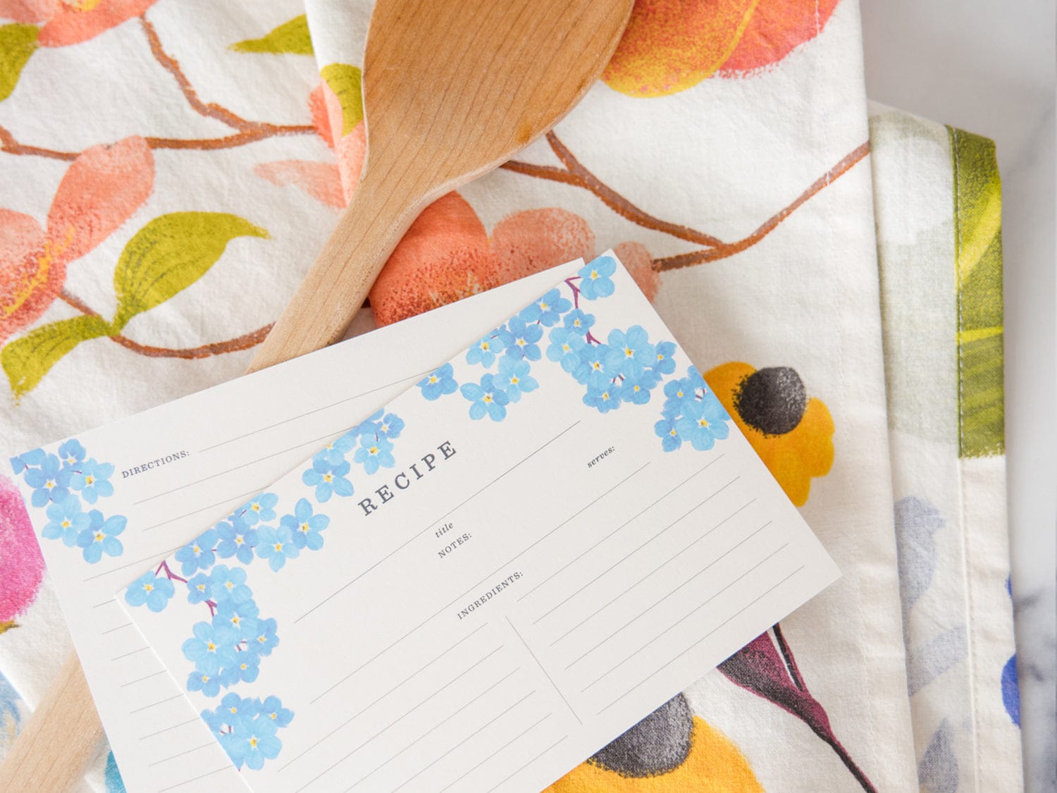 Favorite Story Recipe Cards Botanicals Pack of 12 Recipe Cards