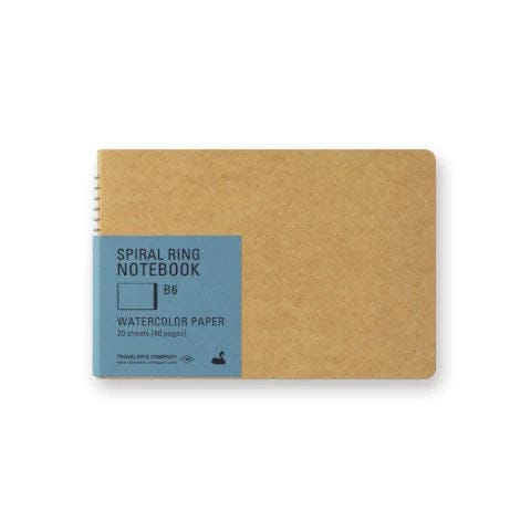 Favorite Story Traveler's Company Traveler's Company Spiral Ring Notebook- B6, Watercolor Paper