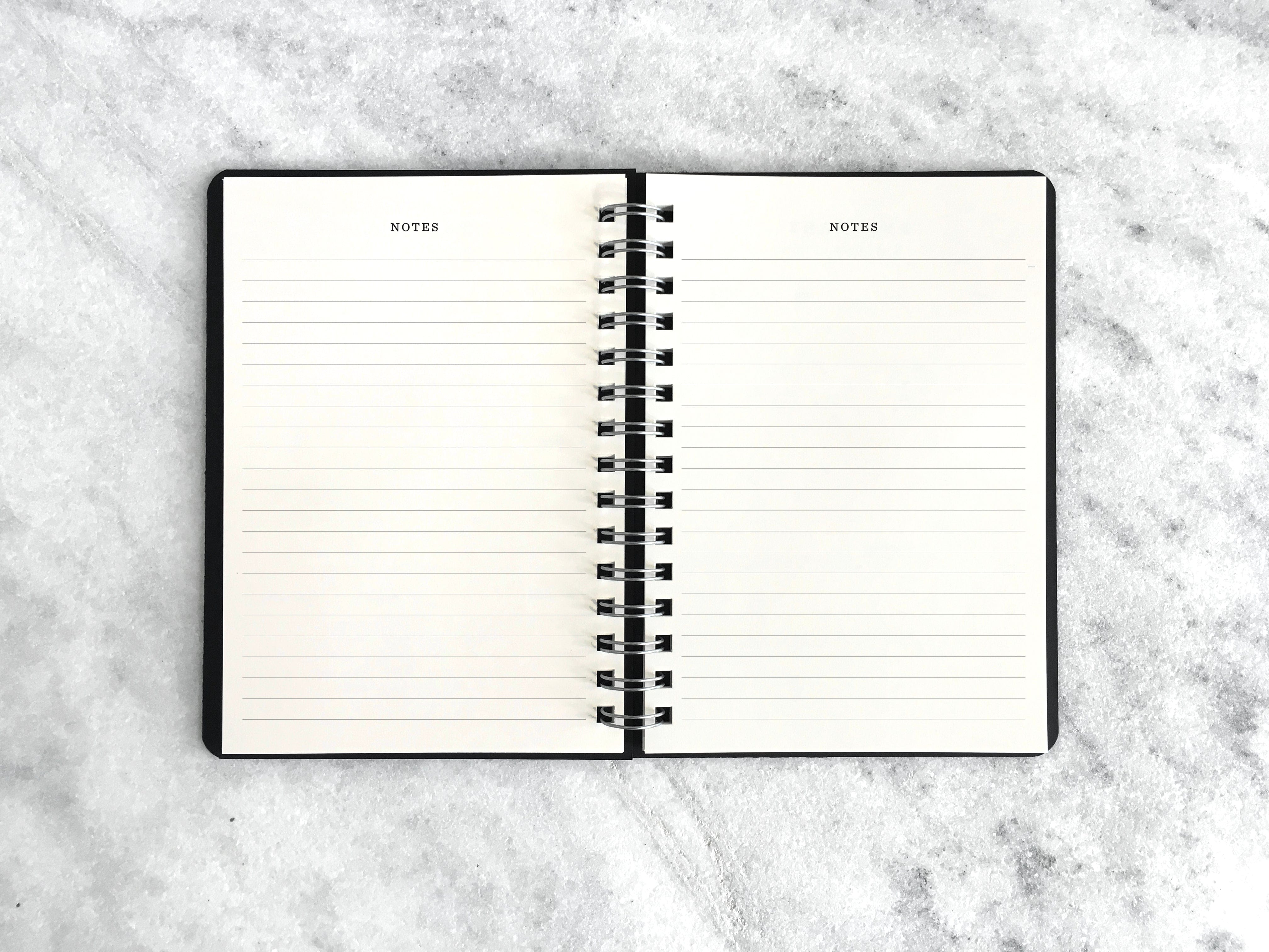 Favorite Story Hardcover Planner Blank Cover 12-Month Planner - Black Hard Cover