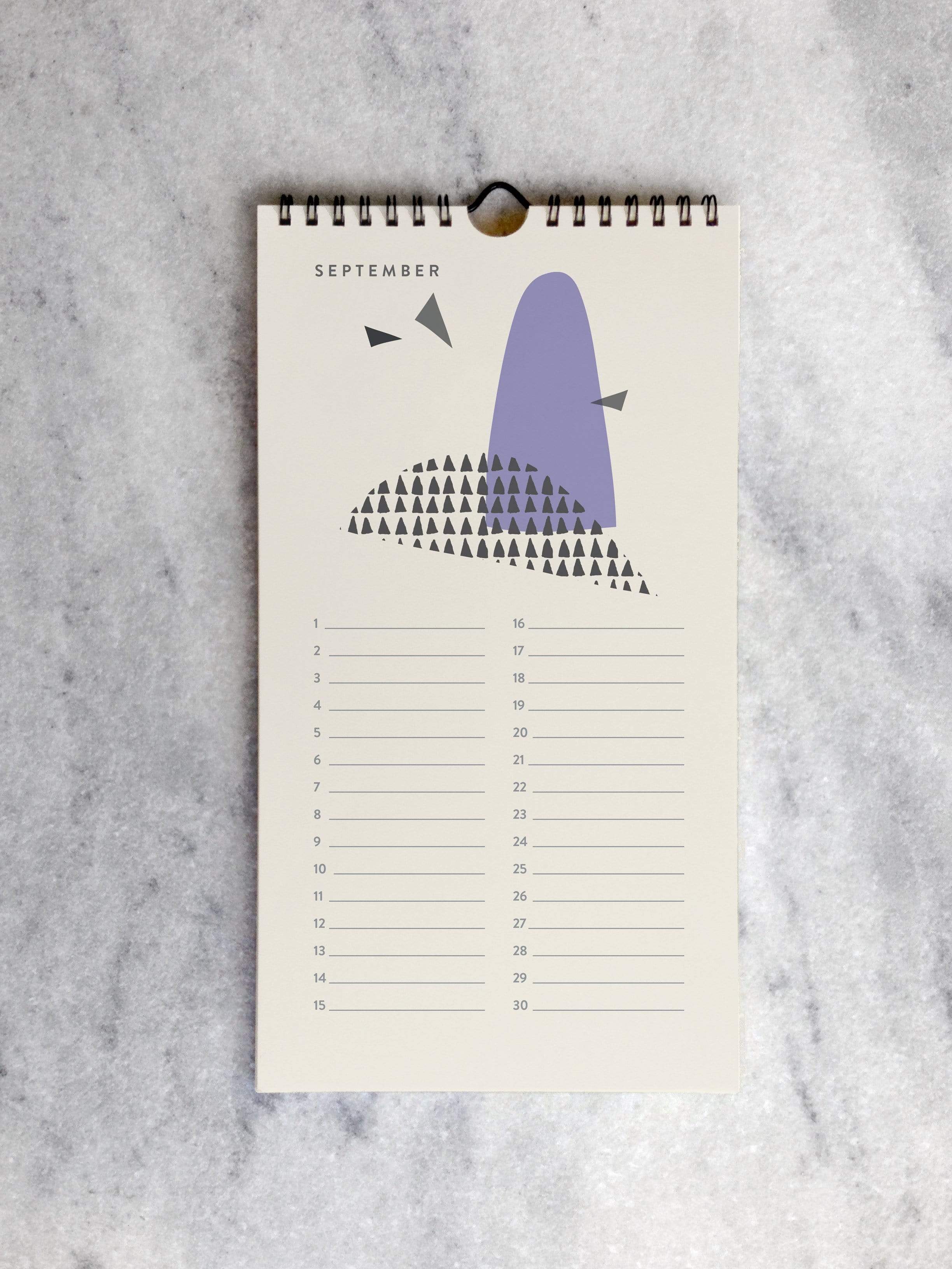 Calendar Favorite Story Abstract Art Celebration Calendar