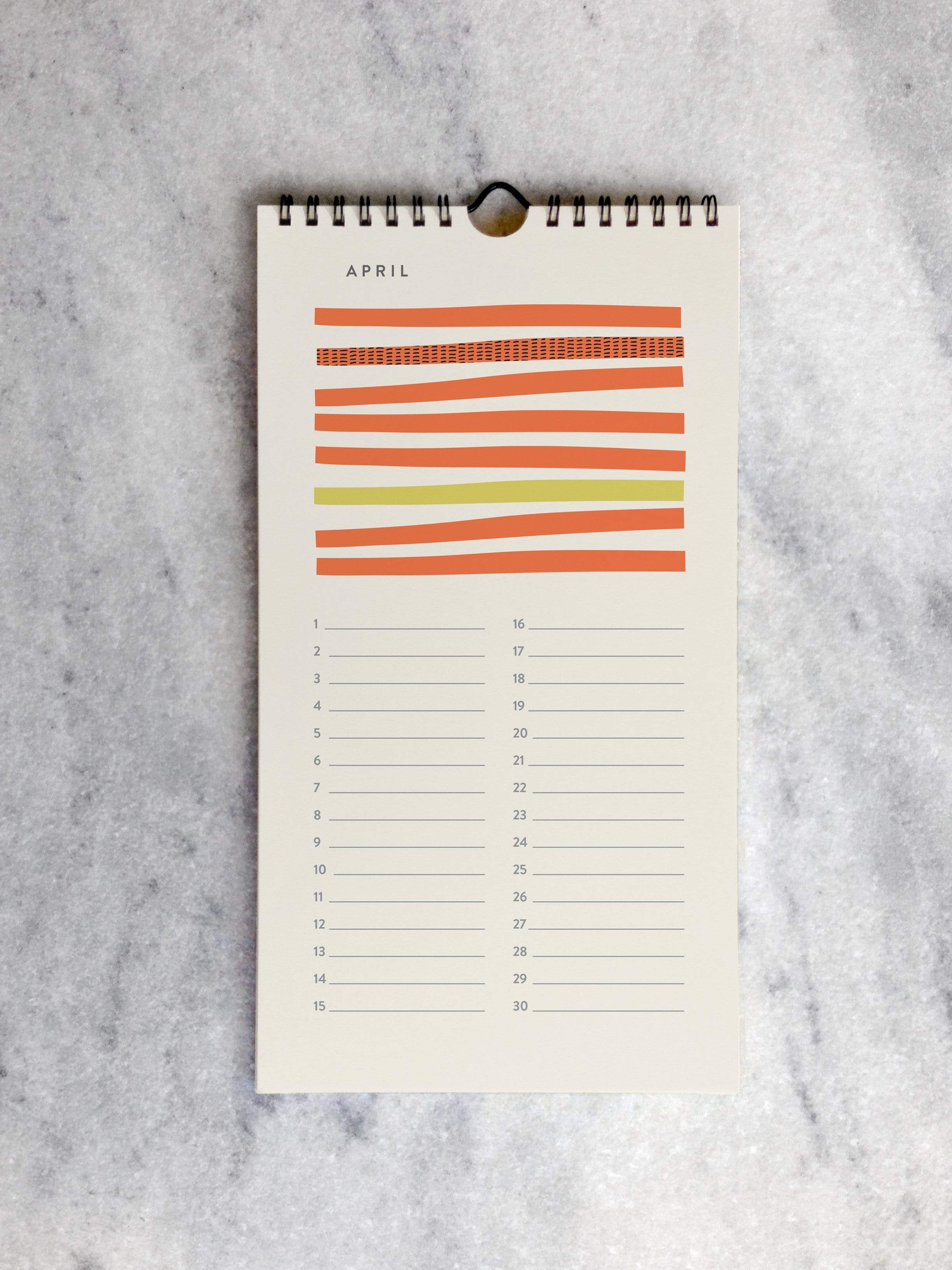 Calendar Favorite Story Abstract Art Celebration Calendar