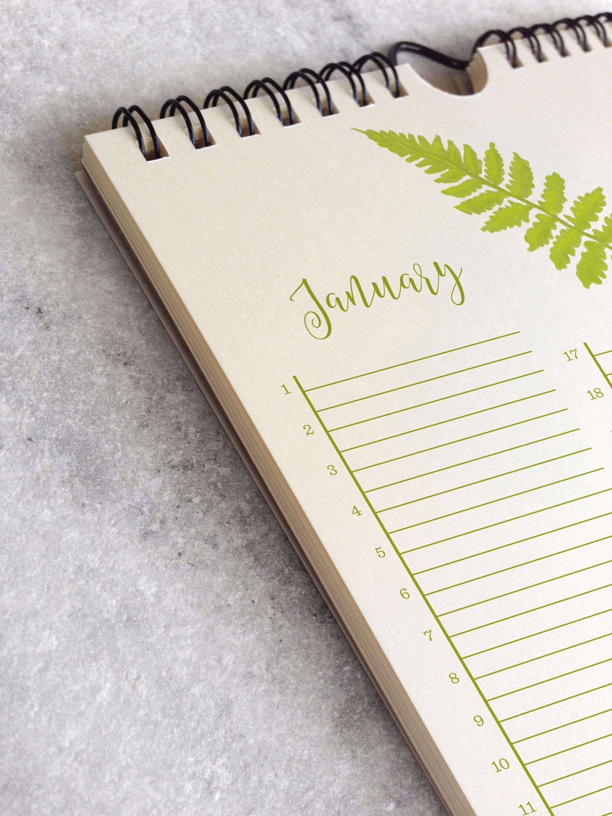 Calendar Favorite Story Fern Celebration Calendar
