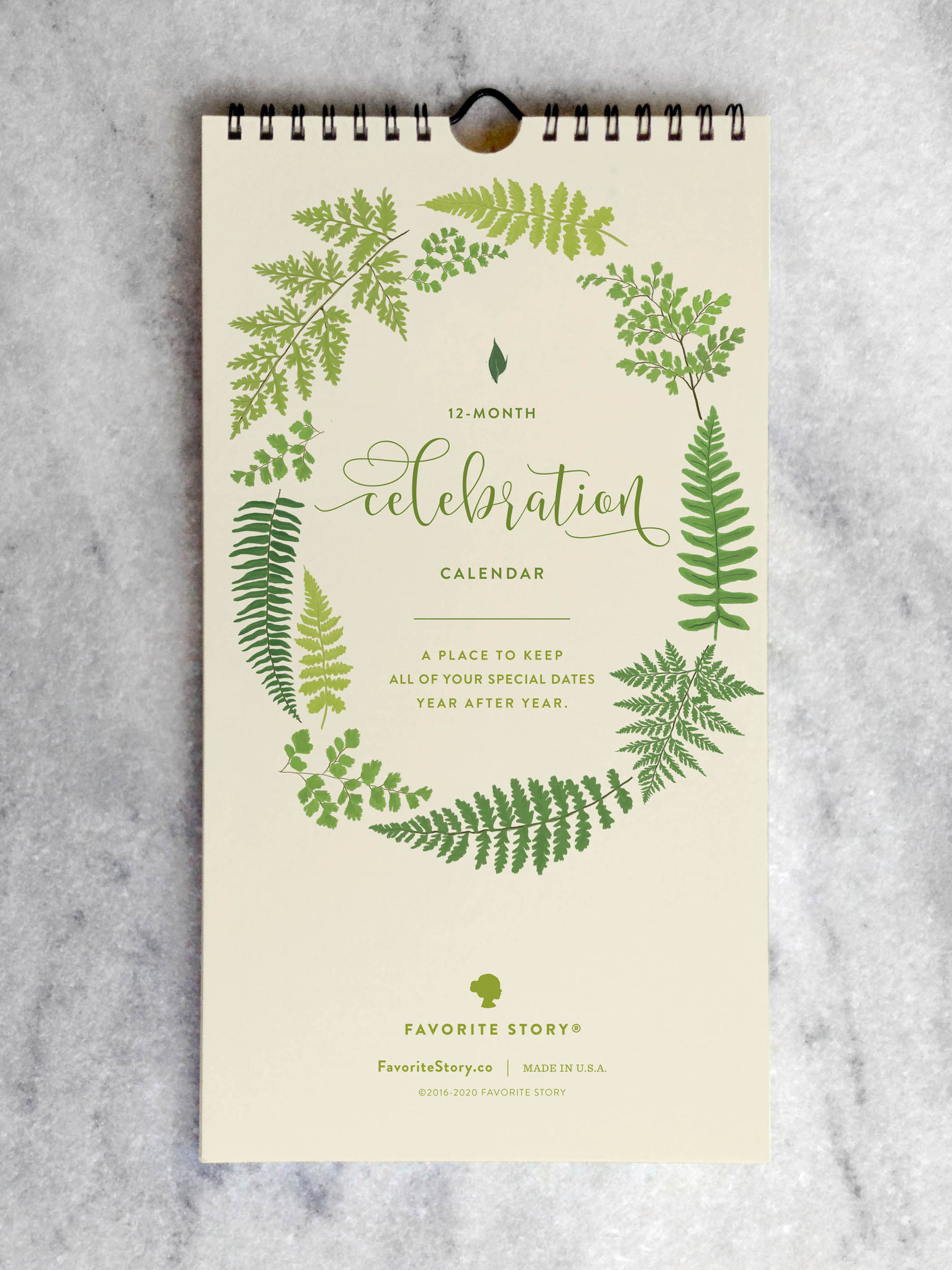 Calendar Favorite Story Fern Celebration Calendar