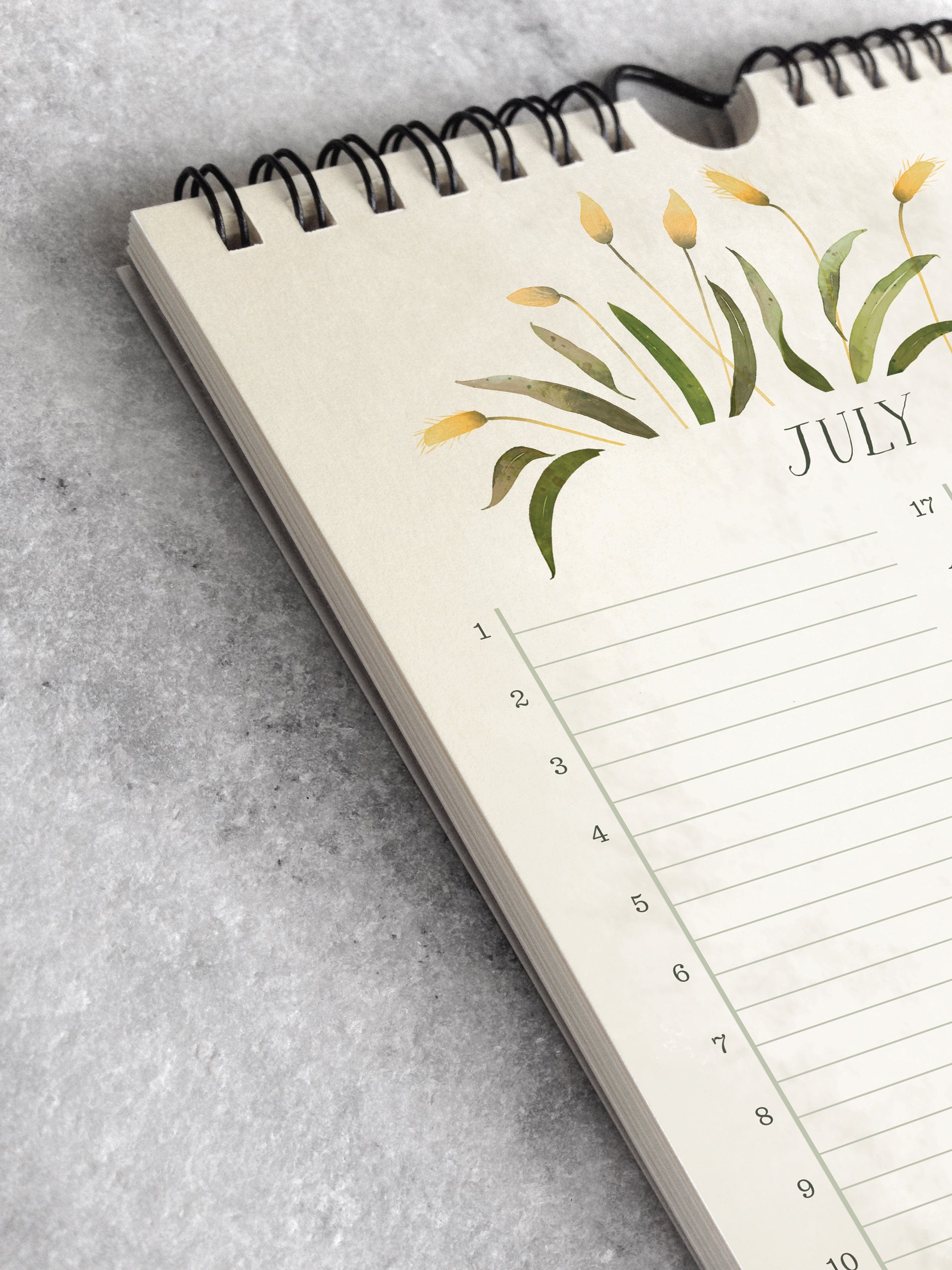 Favorite Story Celebration Calendar Field Flowers Celebration Calendar