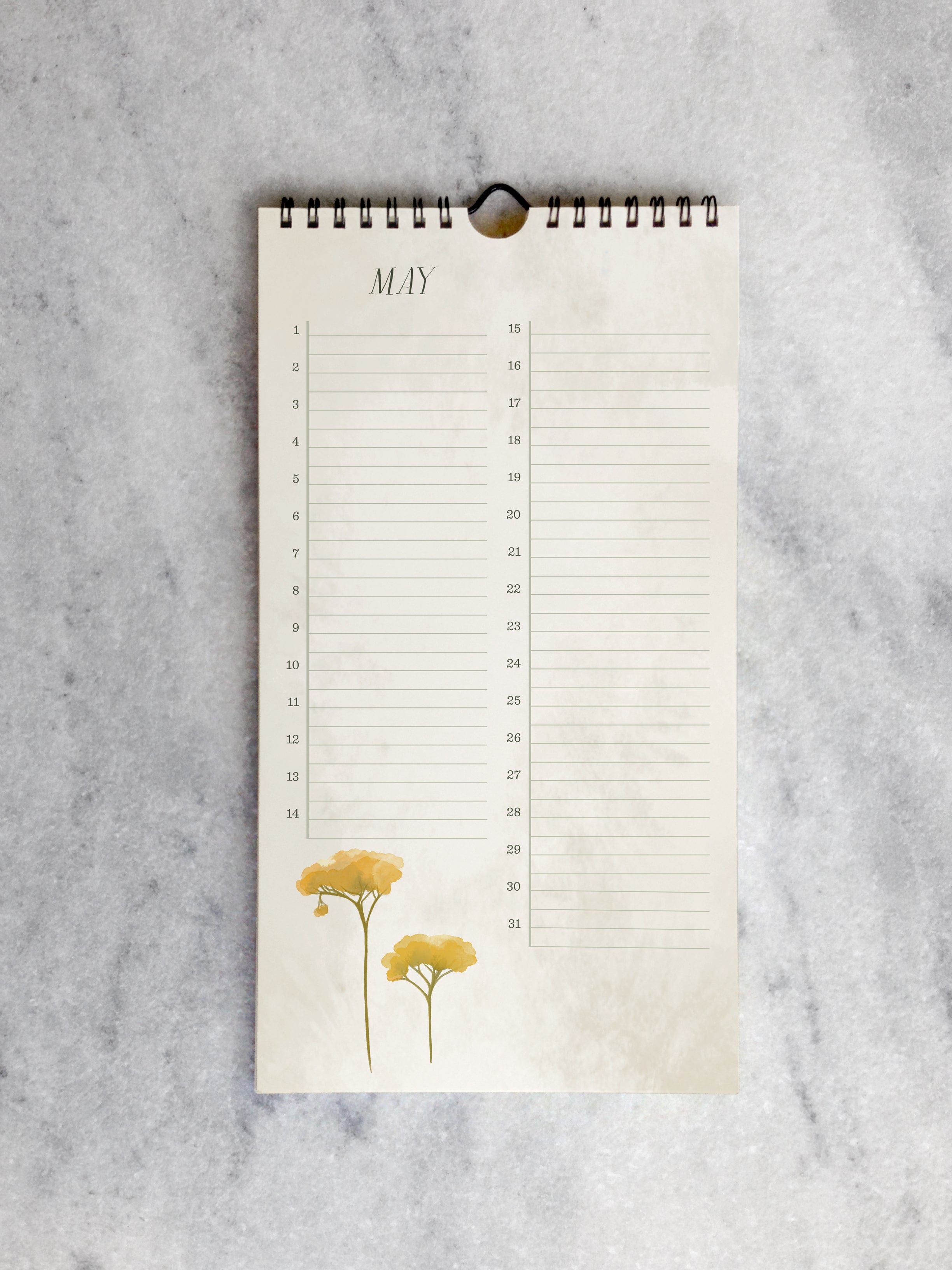 Favorite Story Celebration Calendar Field Flowers Celebration Calendar