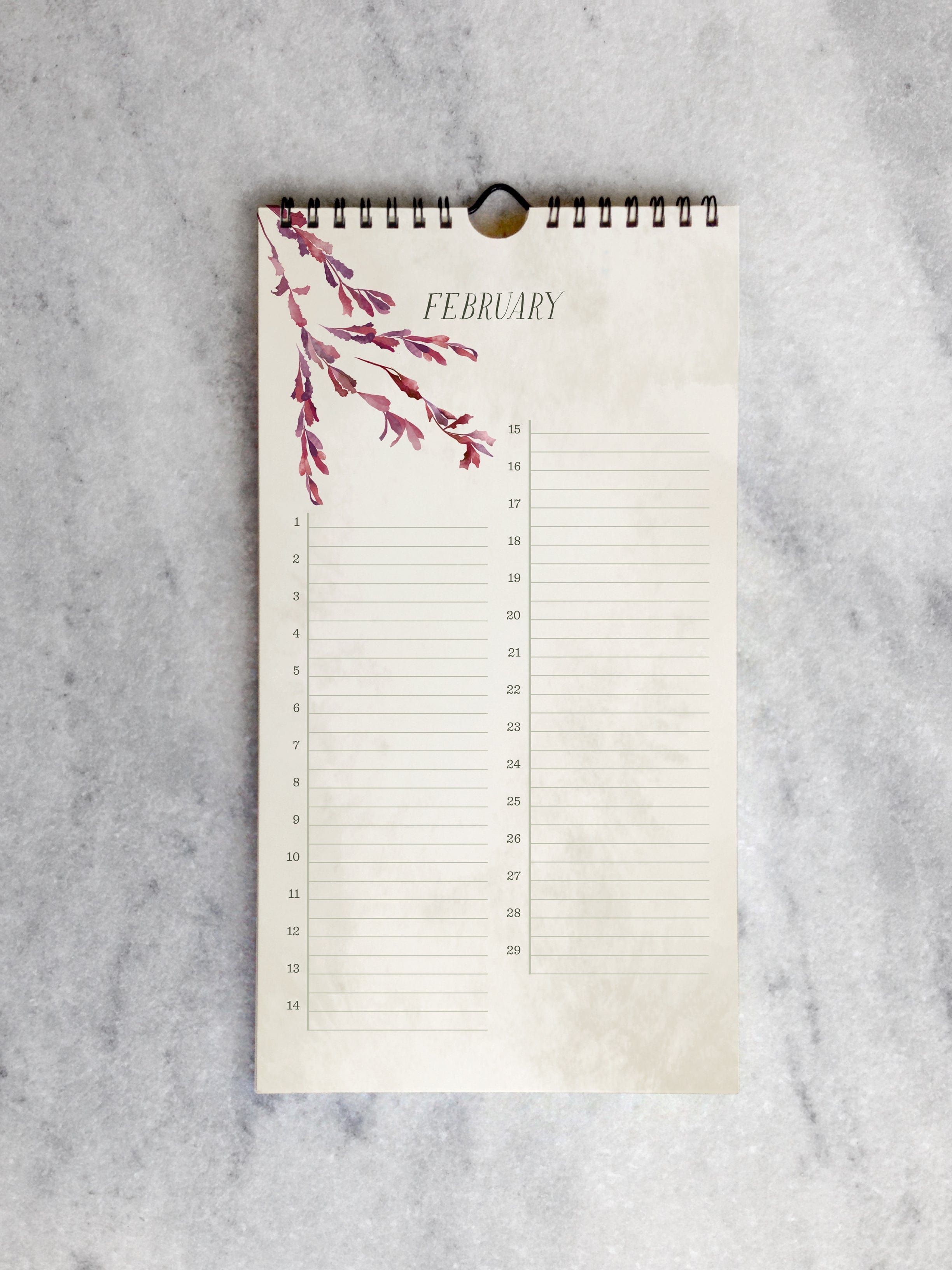 Favorite Story Celebration Calendar Field Flowers Celebration Calendar