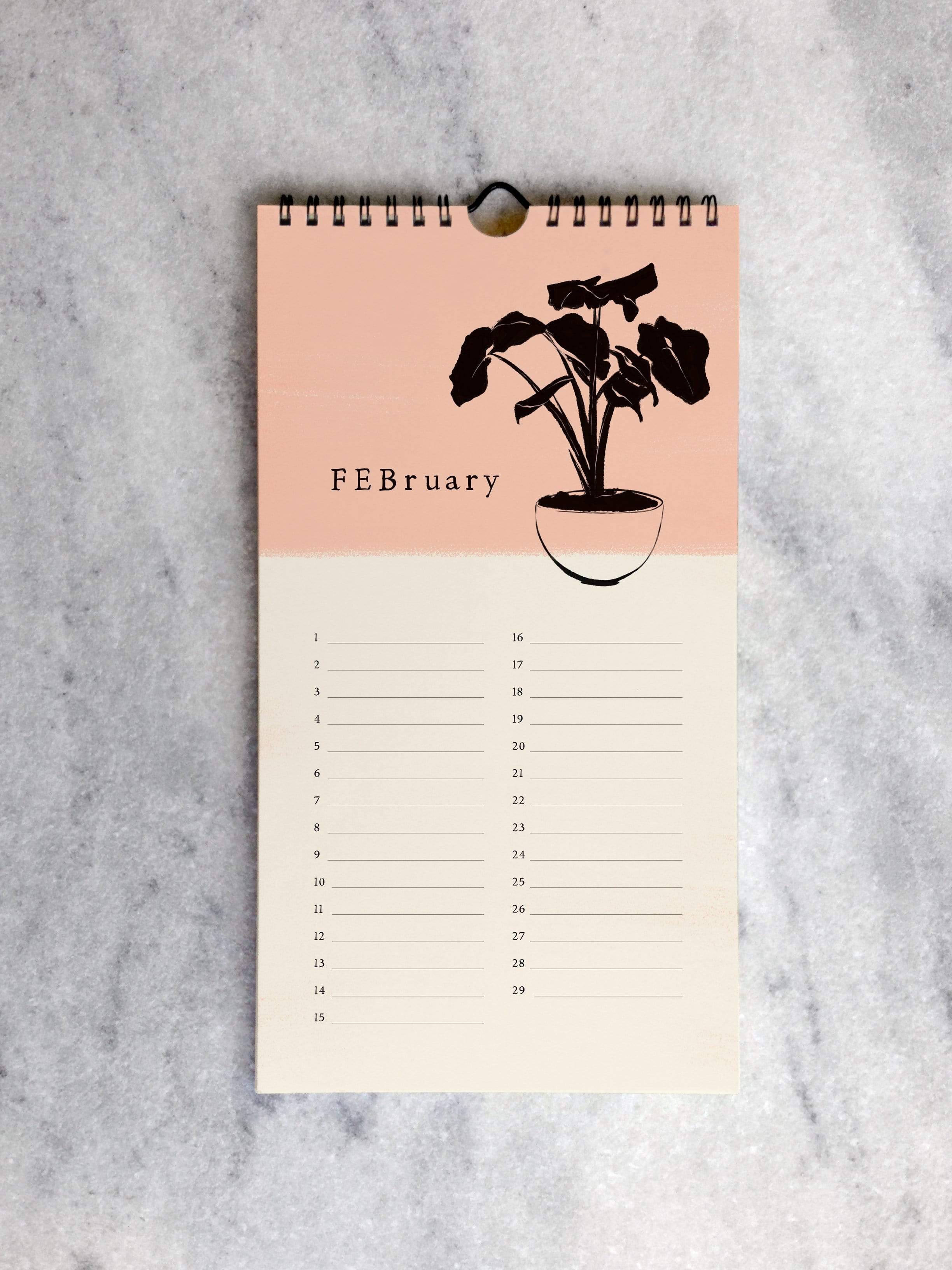 Perpetual/Birthday Calendar Favorite Story House Plants Celebration Calendar