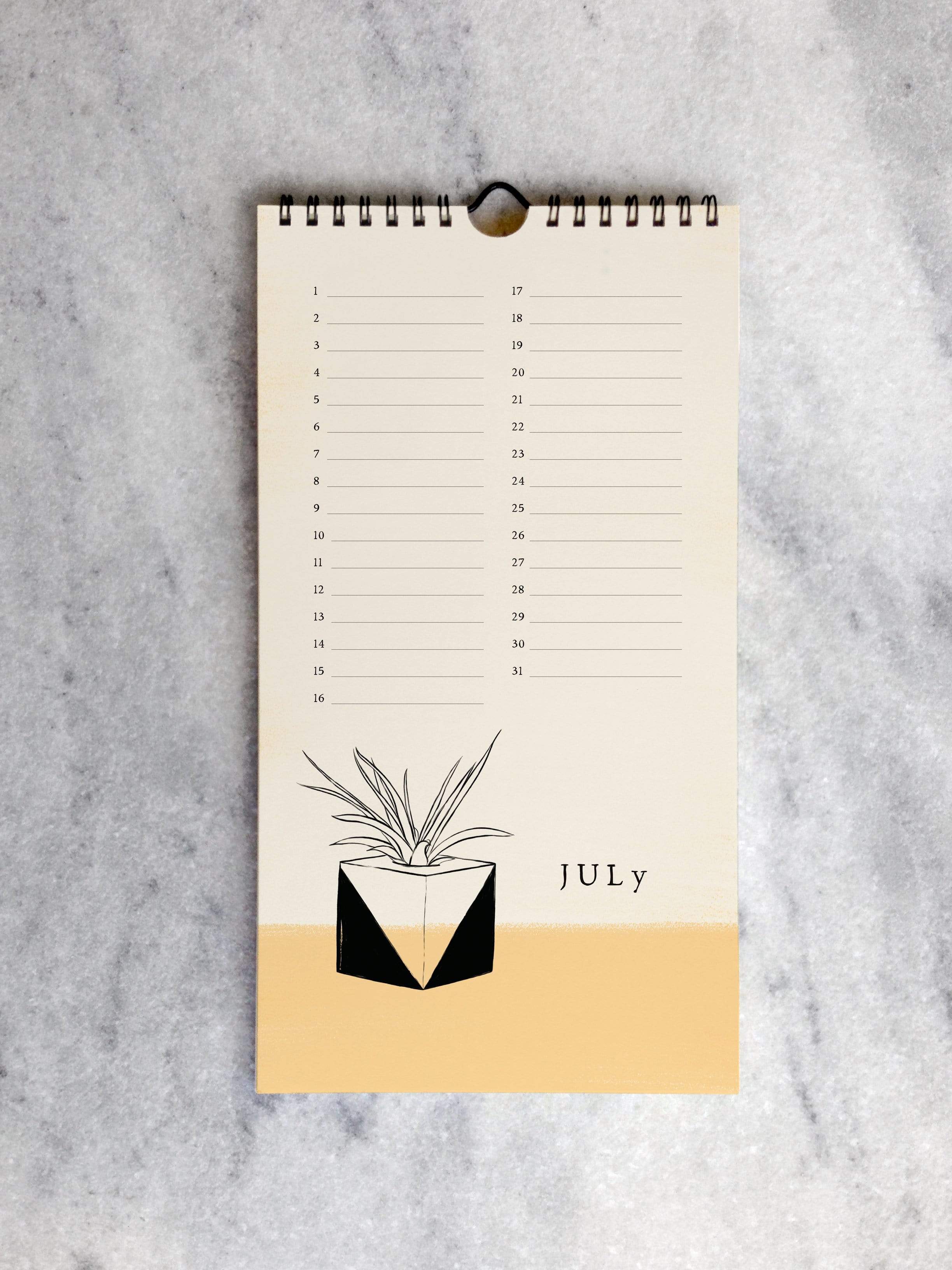 Perpetual/Birthday Calendar Favorite Story House Plants Celebration Calendar
