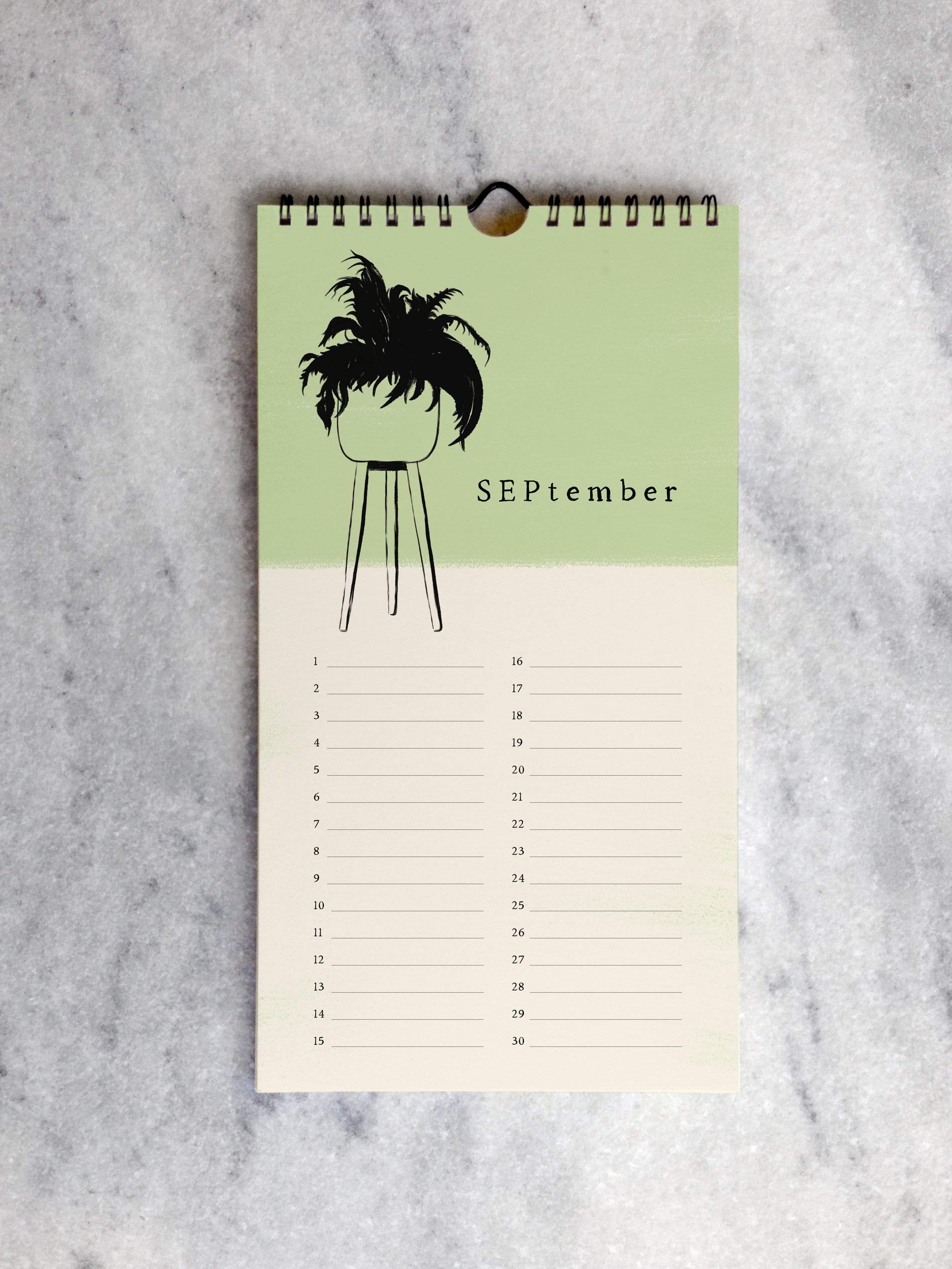 Perpetual/Birthday Calendar Favorite Story House Plants Celebration Calendar