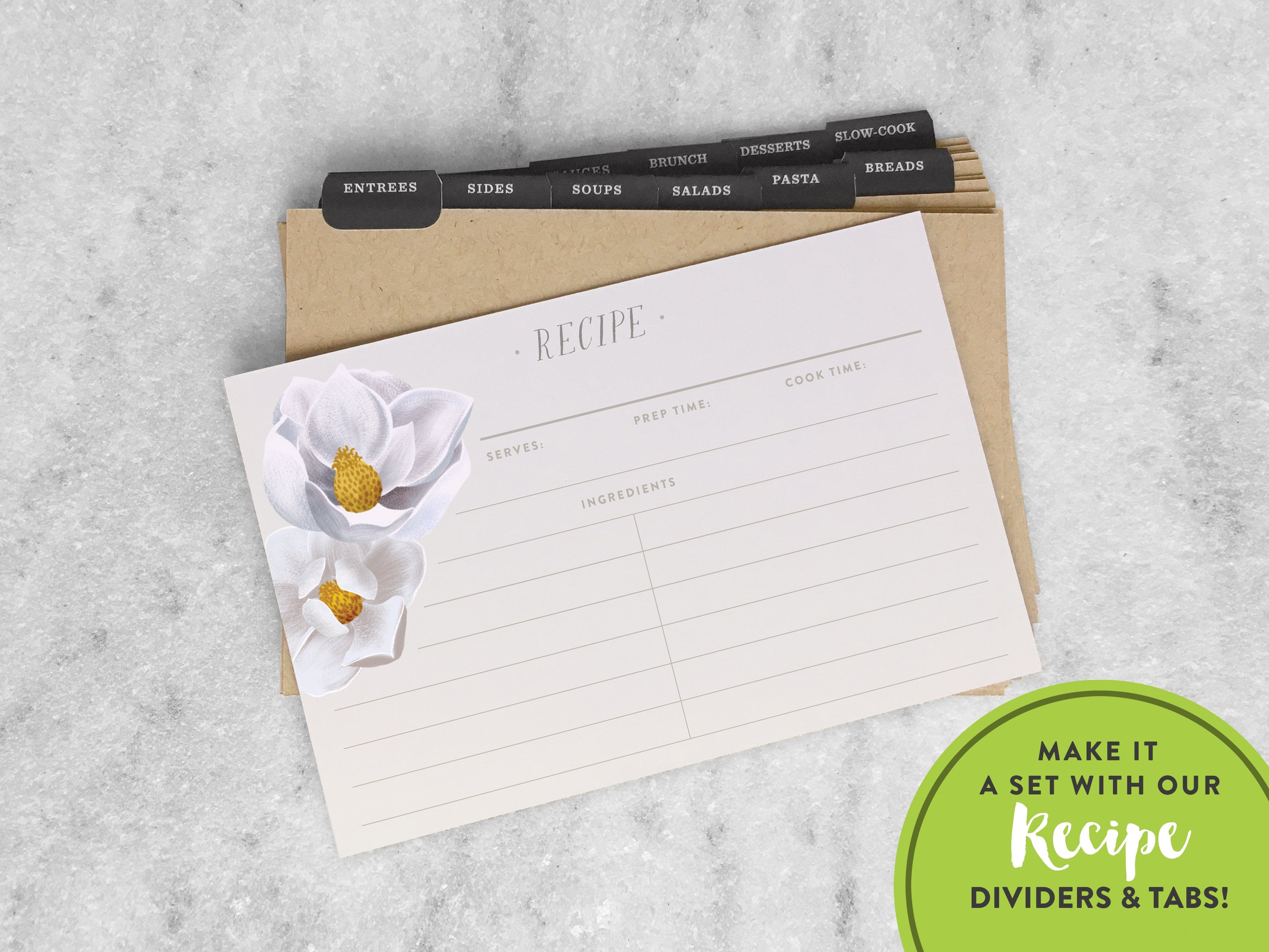 Favorite Story Recipe Cards Pack of 12 Magnolia Recipe Cards
