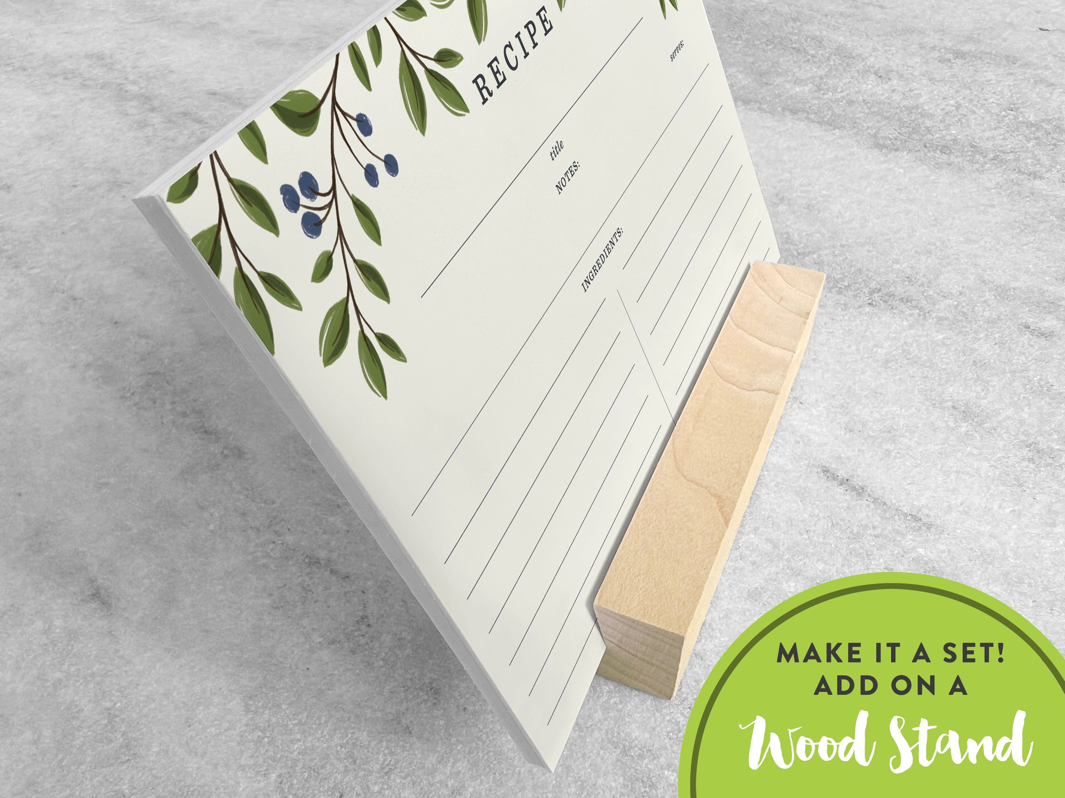 Favorite Story Recipe Cards Pack of 12 Wild Berries Recipe Cards