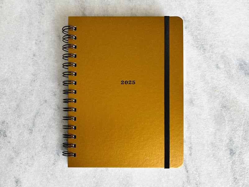 Favorite Story Hardcover Planner "2024" 12-Month Planner - Antique Gold Hard Cover