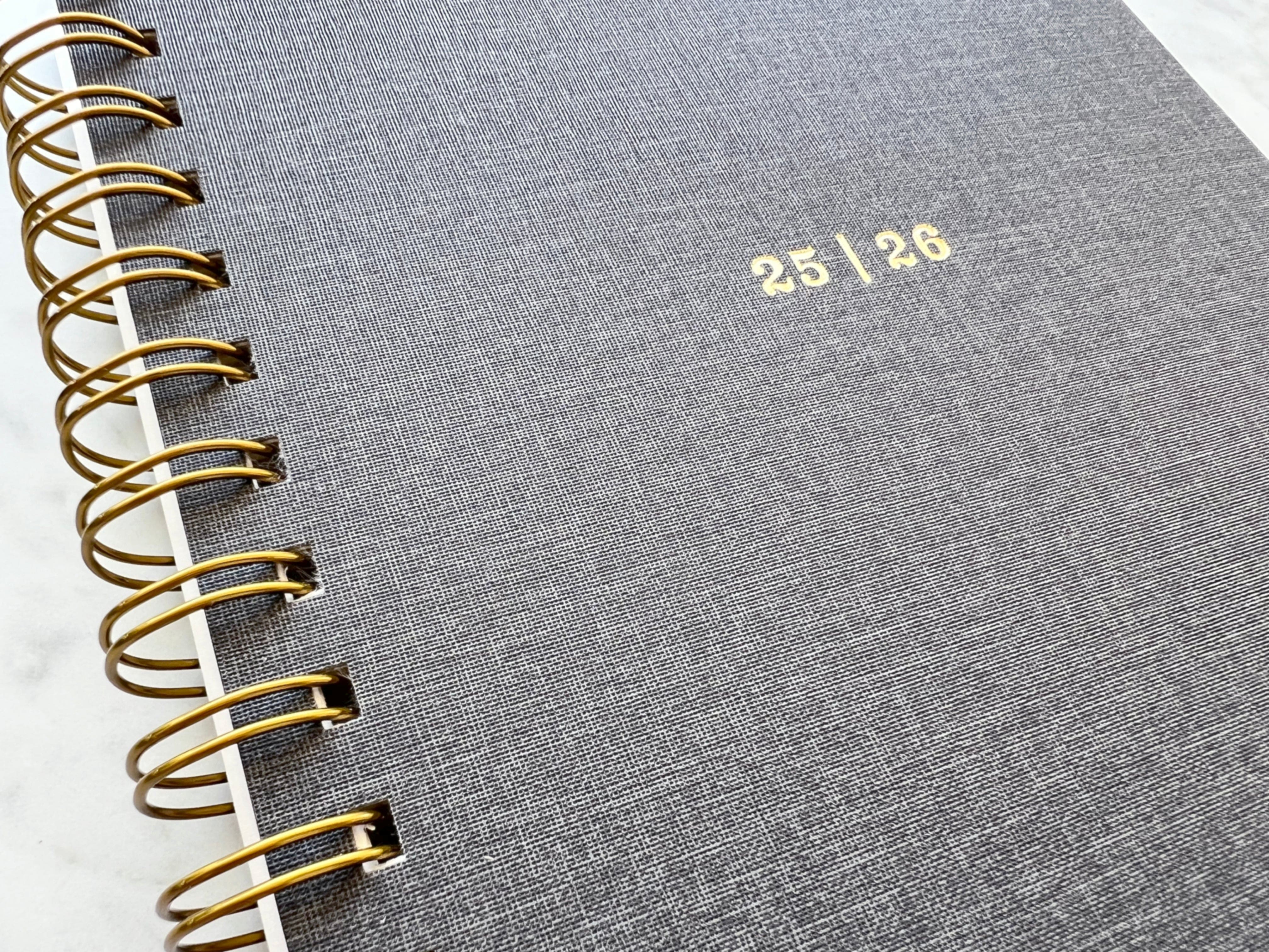 Favorite Story Planner Favorite Story 12-Month Planner, Charcoal Bookcloth