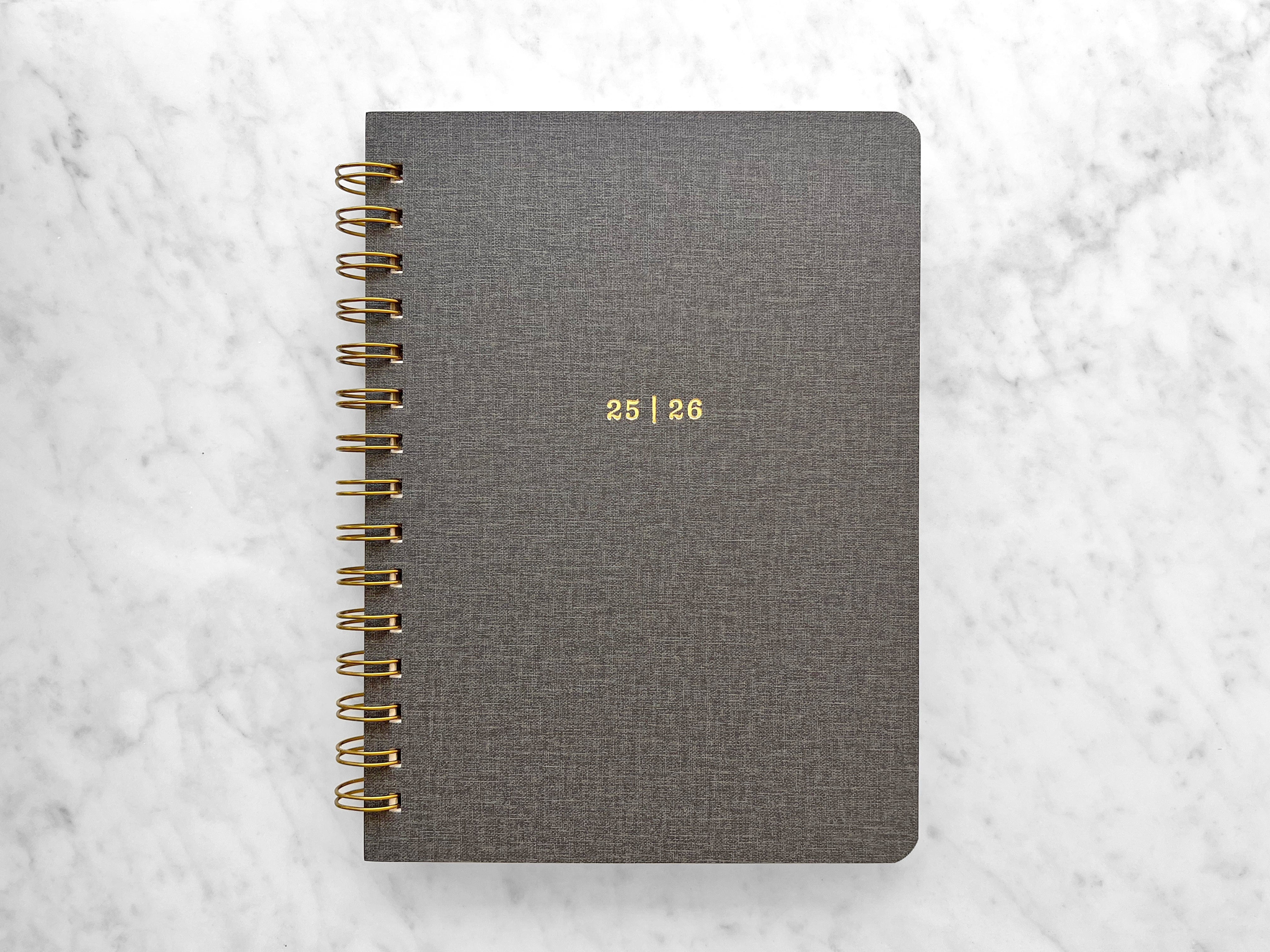 Favorite Story Planner Favorite Story 12-Month Planner, Charcoal Bookcloth