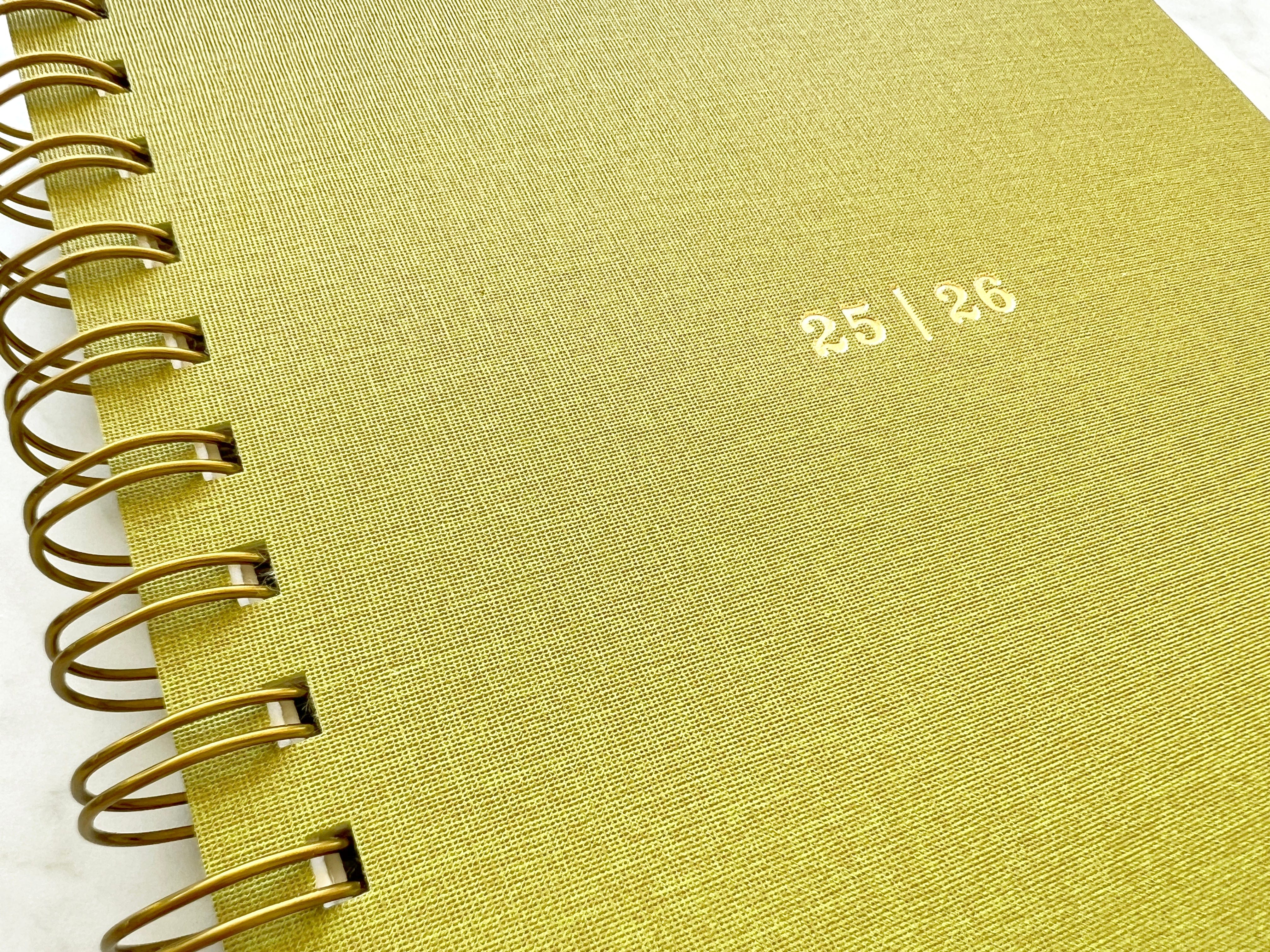 Favorite Story Planner Favorite Story 12-Month Planner, Chartreuse Bookcloth