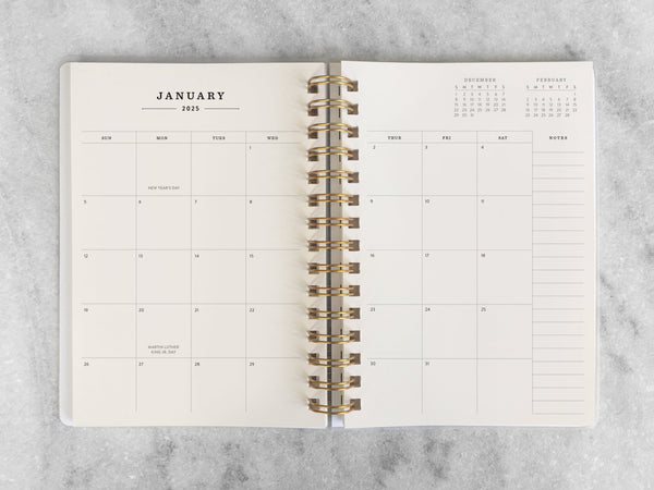 Favorite Story Hardcover Planner "24 | 25" 12-Month Planner - Gray Board Cover