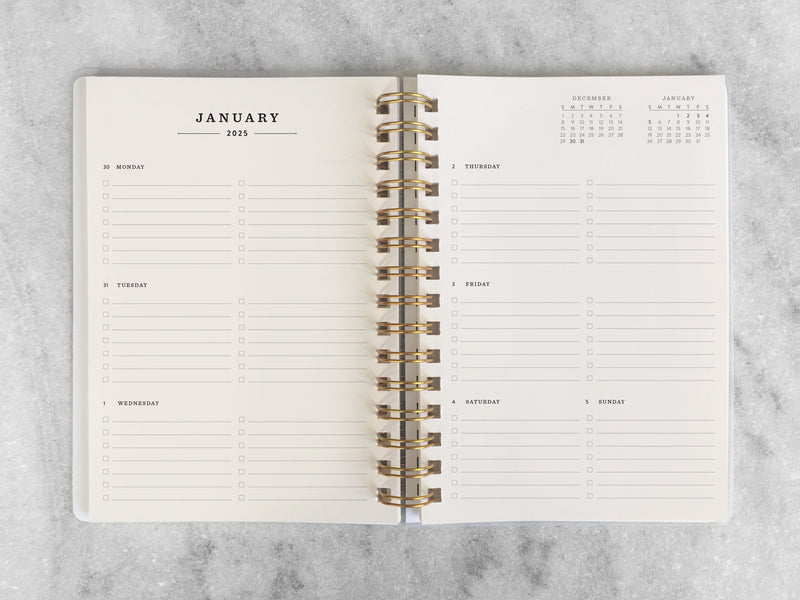 Favorite Story Hardcover Planner "24 | 25" 12-Month Planner - Gray Board Cover