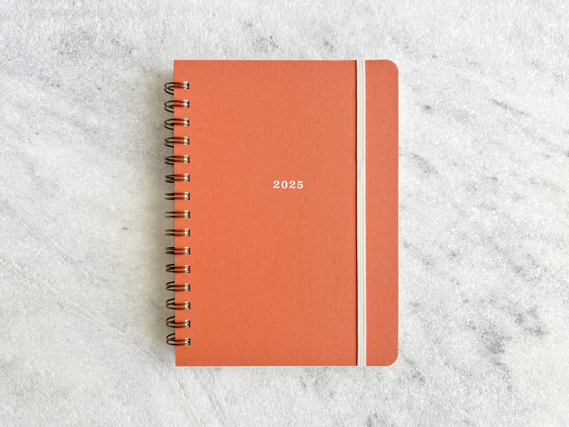 Favorite Story Hardcover Planner "2024" Aug 2024 - July 2025 / Cayenne 12-Month Planner - Ivory Hard Cover