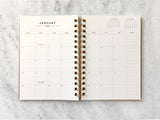 Favorite Story Planner Personalized 12 Month Planner- Kraft Soft Cover