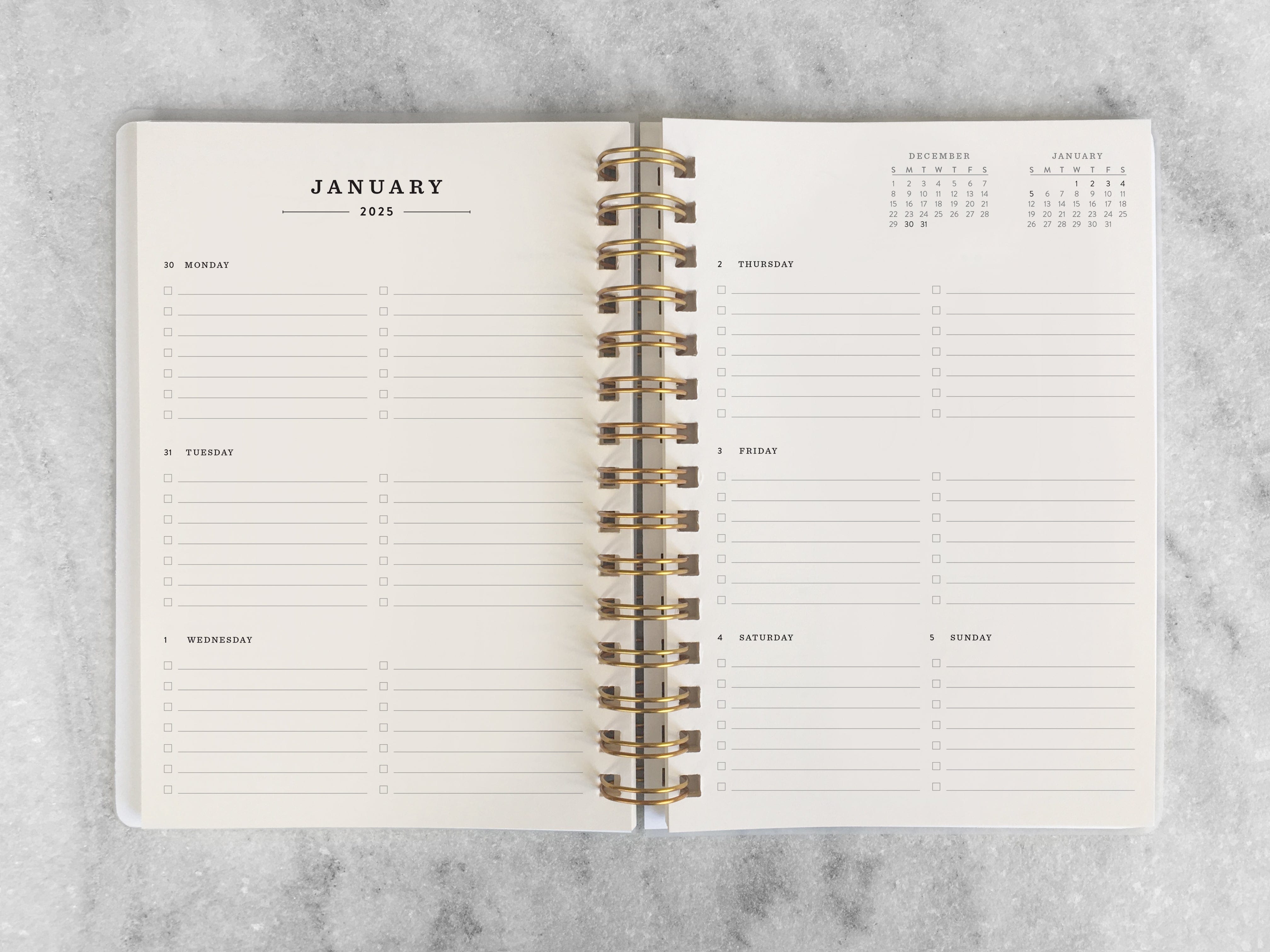 Favorite Story Hardcover Planner "24 | 25" 12-Month Planner - Mint Board Cover