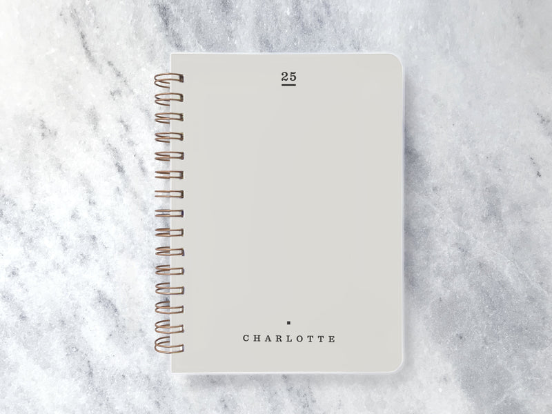 Favorite Story Planner Personalized Oct 2024 - Dec 2025 / Smoke 12-Month Planner - Soft Cover