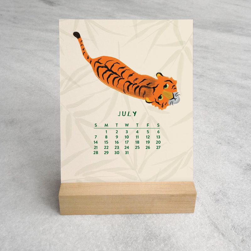 Favorite Story Desk Calendar In the Jungle 2024 Desk Calendar