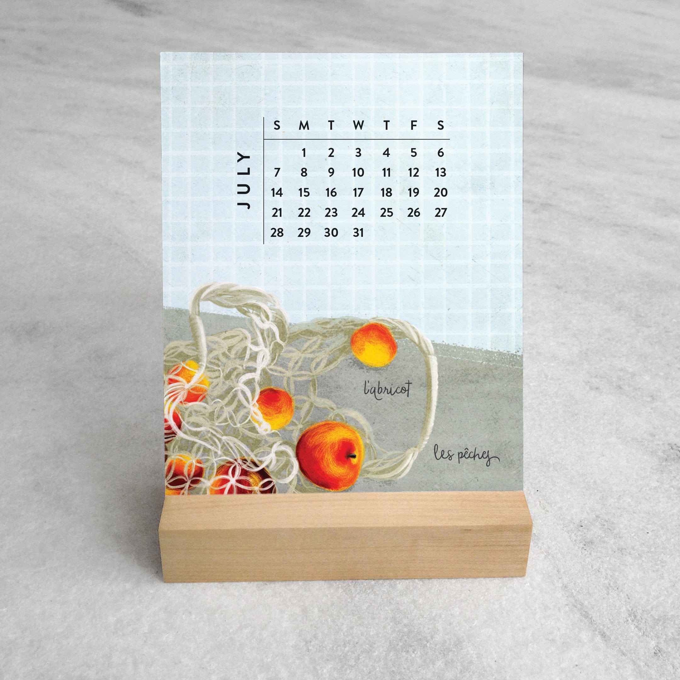 Favorite Story Desk Calendar Les Fruits 2024 Desk Calendar
