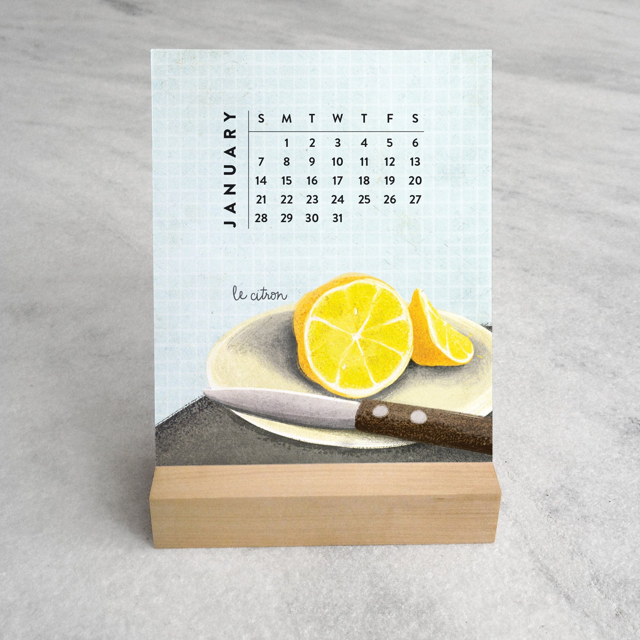 Favorite Story Desk Calendar Les Fruits 2024 Desk Calendar