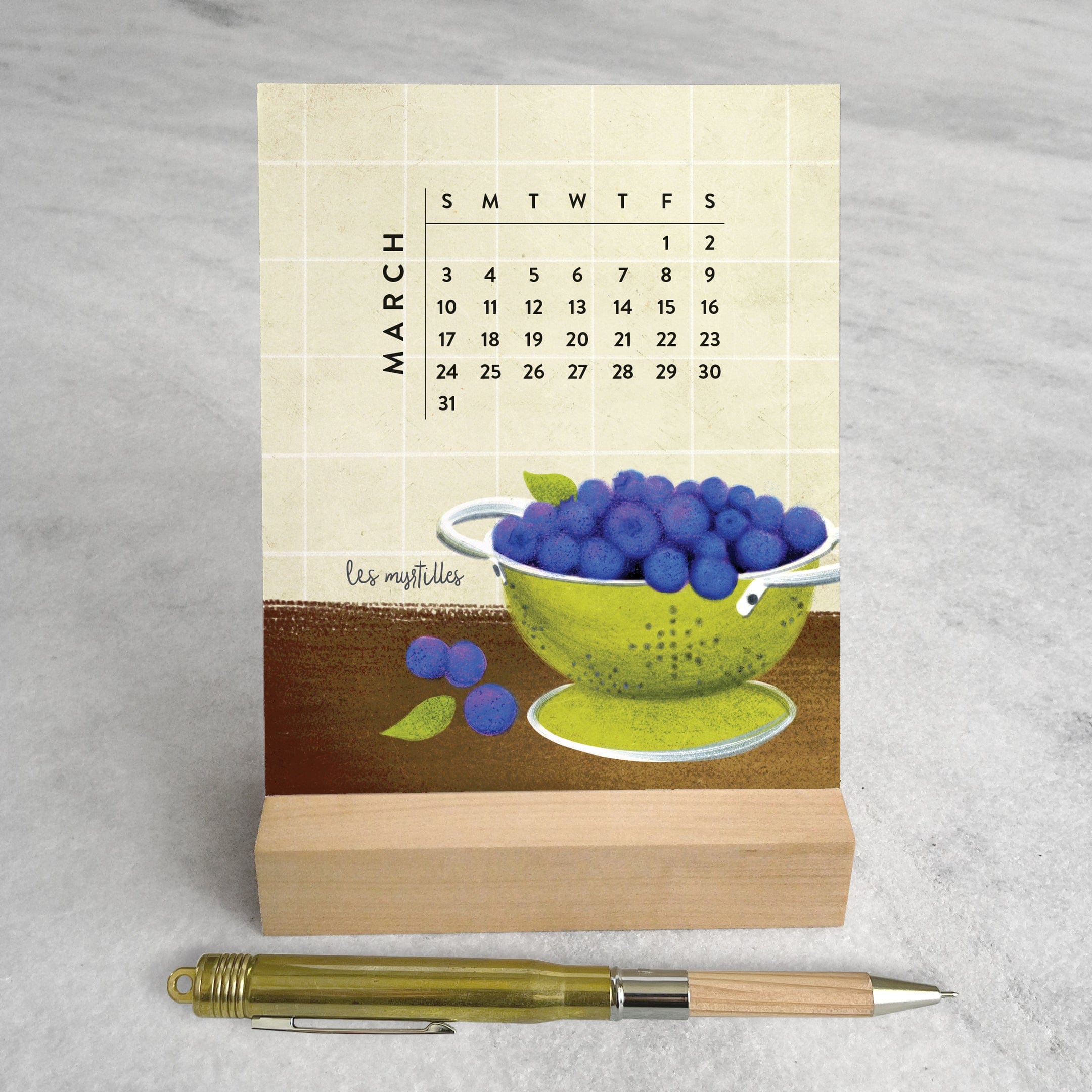 Favorite Story Desk Calendar Les Fruits 2024 Desk Calendar