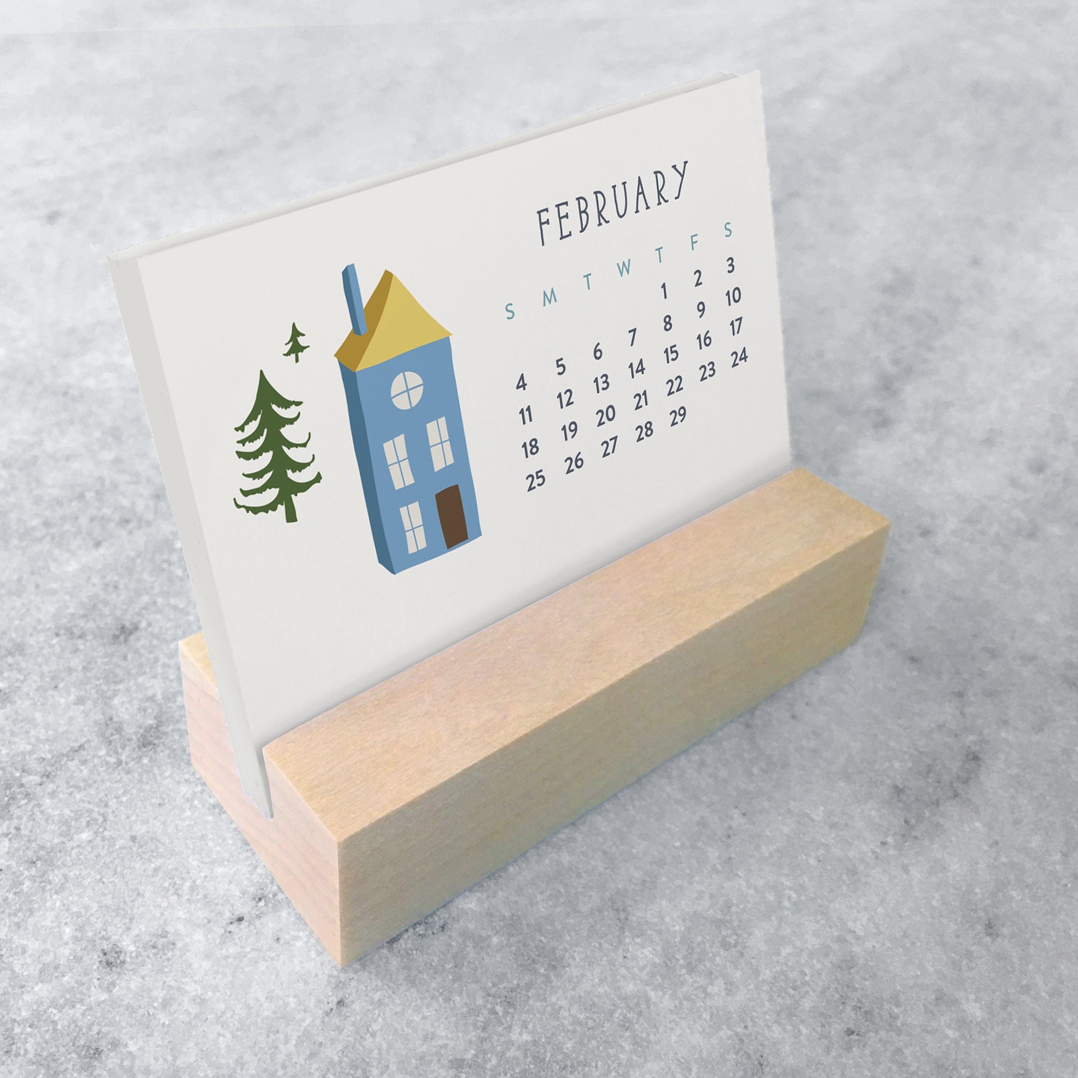 Favorite Story Mini Desk Calendar Village 2024 Mini Desk Calendar