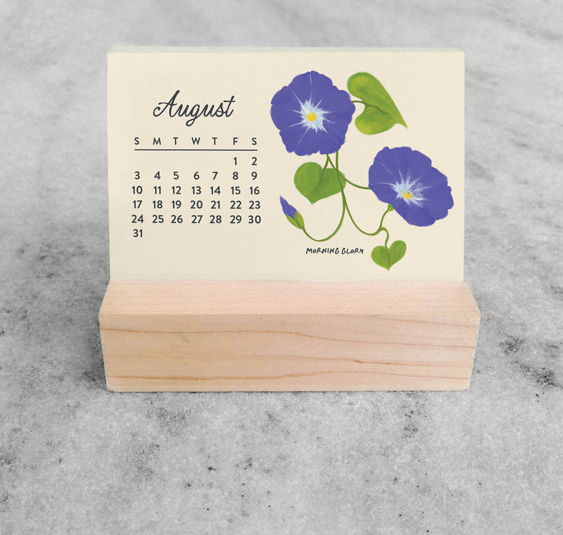 Favorite Story Mini Desk Calendar Botanicals 2025 Mini Desk Calendar