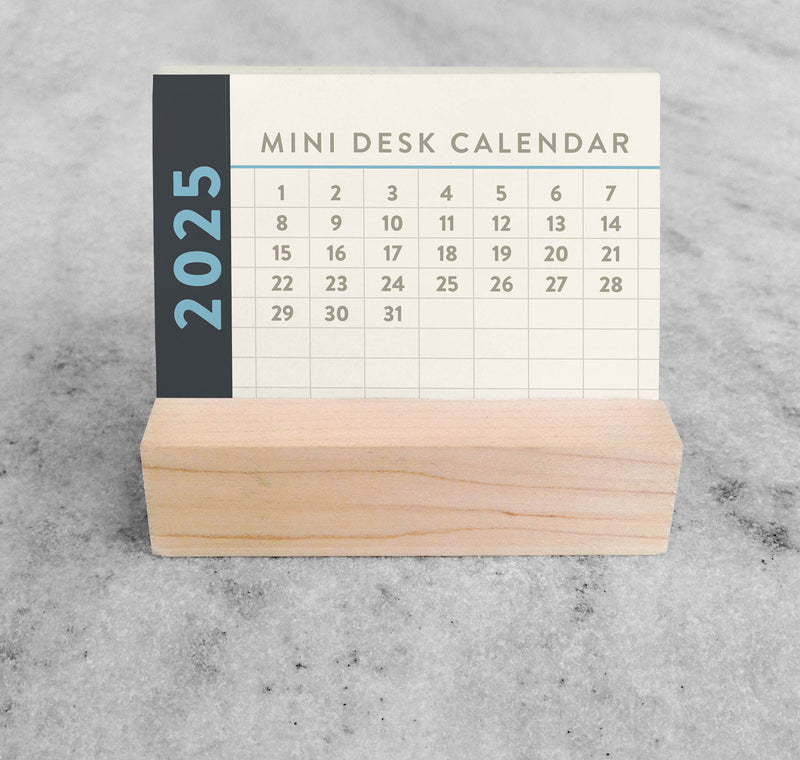 Favorite Story Mini Desk Calendar Grid 2025 Mini Desk Calendar