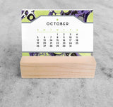 Favorite Story Mini Desk Calendar Marbled Paper 2025 Mini Desk Calendar