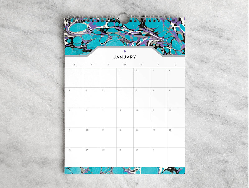 Favorite Story Wall Calendar Abstract 2025 Monthly Calendar