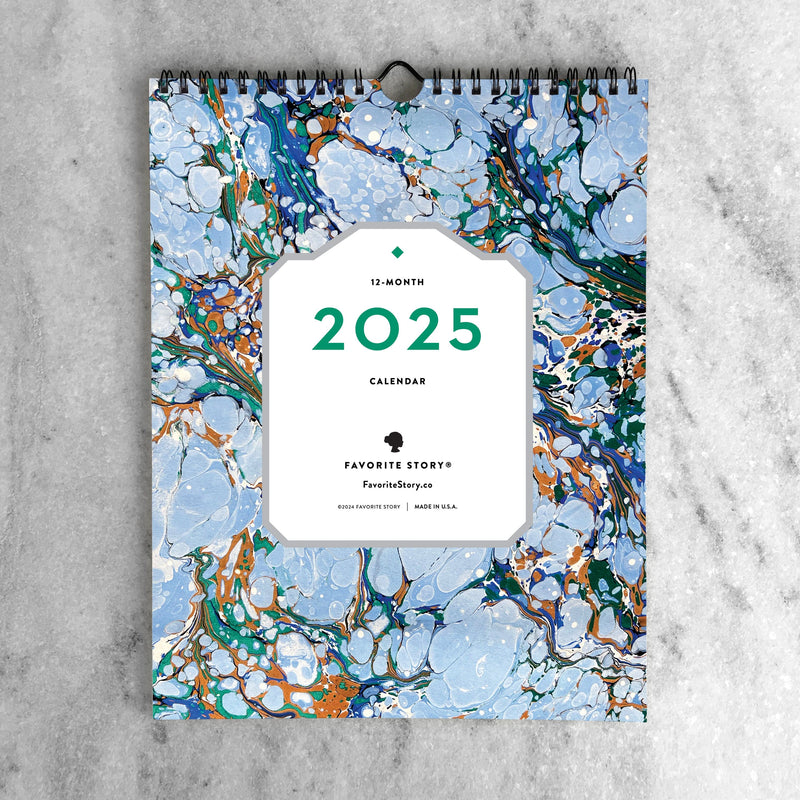 Favorite Story Wall Calendar Abstract 2025 Monthly Calendar