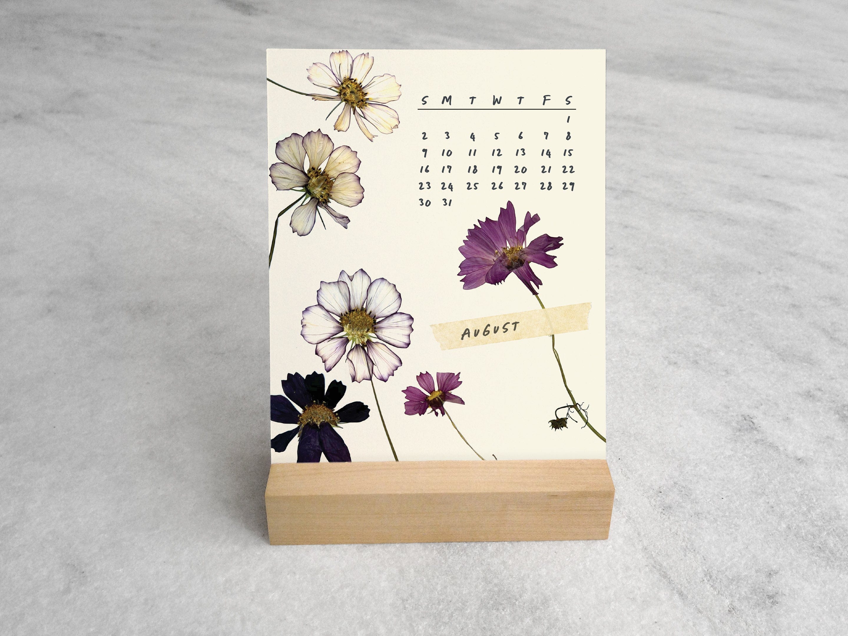 Favorite Story Desk Calendar Favorite Story 2026 Desk Calendar, Pressed Flowers