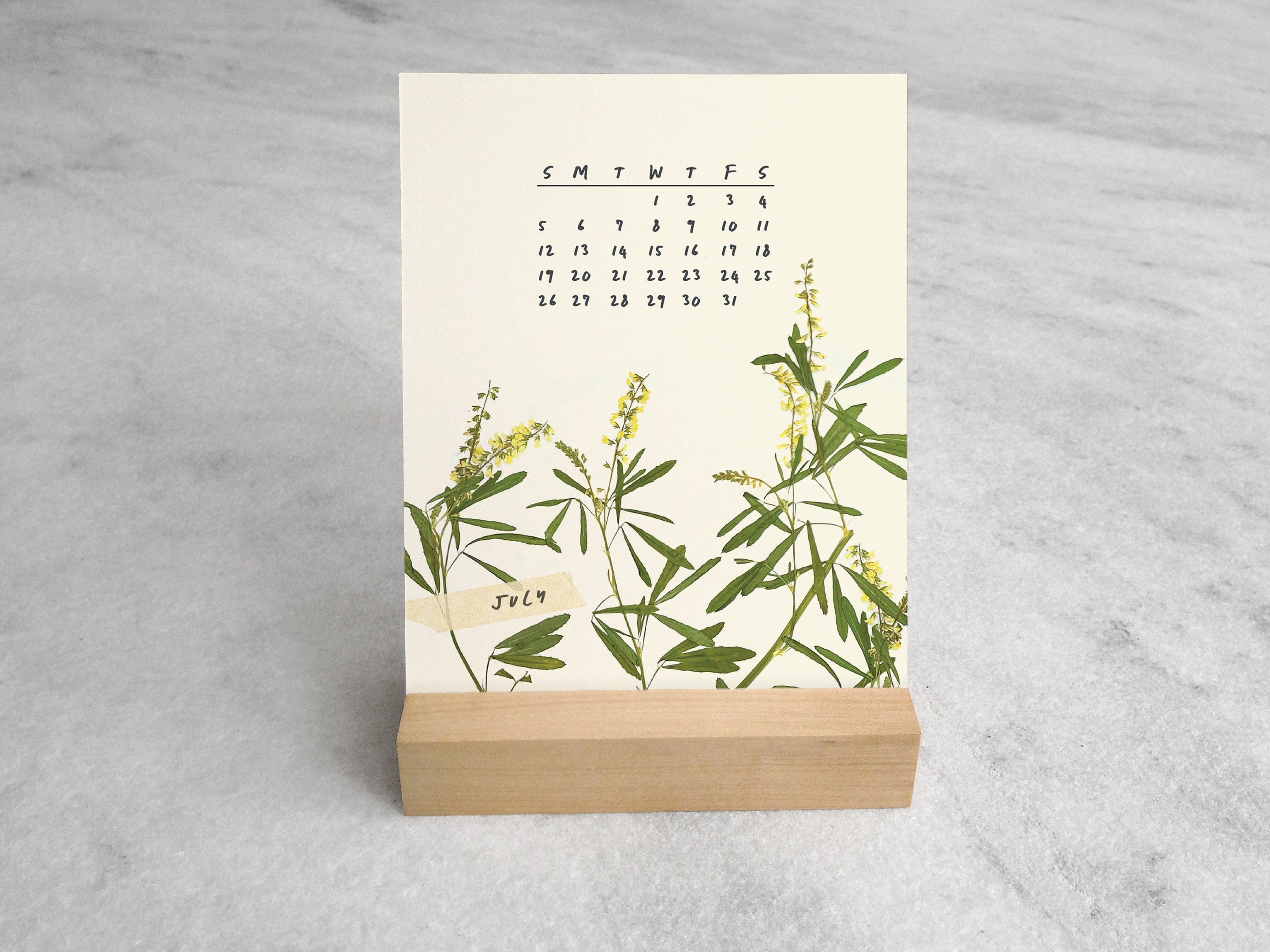 Favorite Story Desk Calendar Favorite Story 2026 Desk Calendar, Pressed Flowers