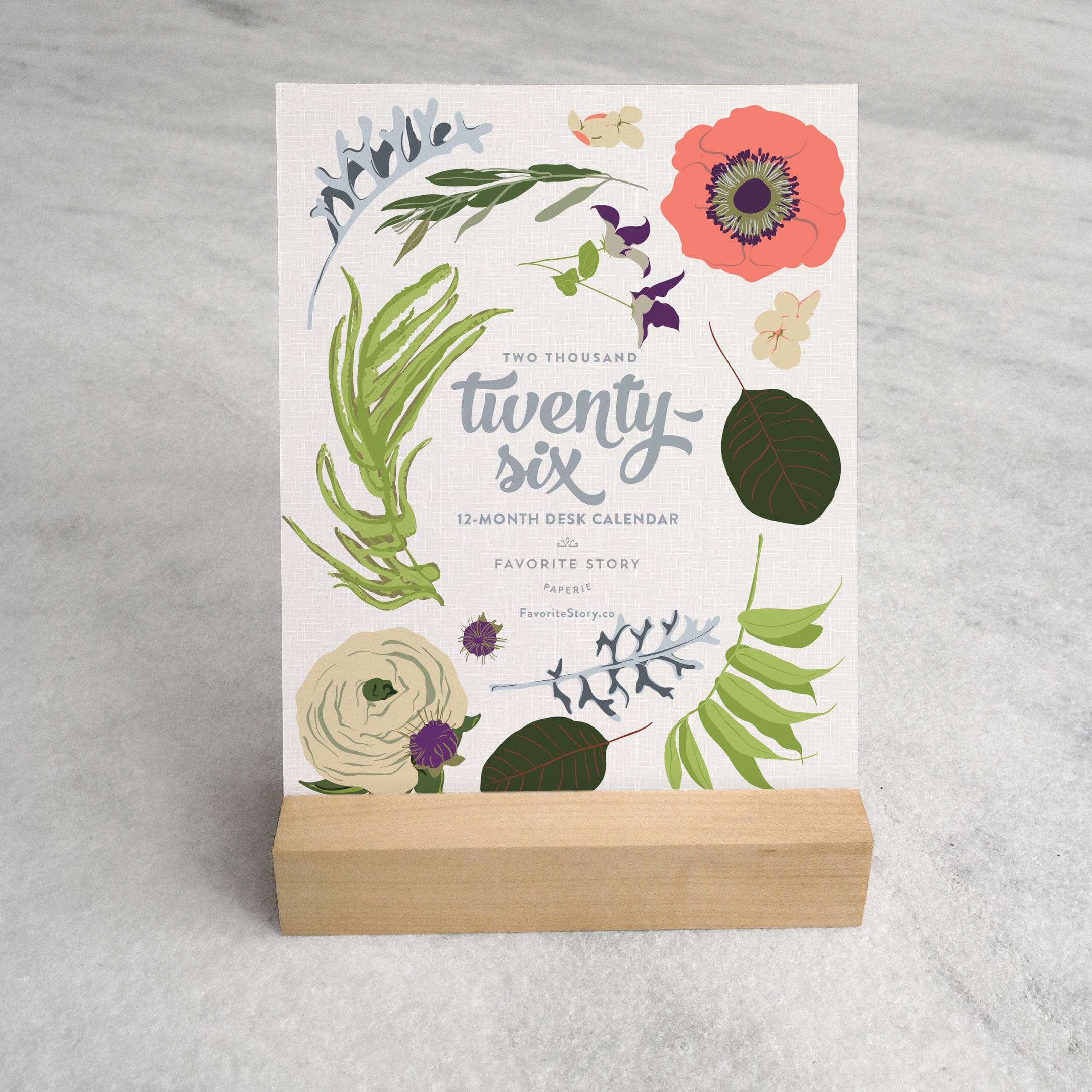 Favorite Story Desk Calendar Favorite Story 2026 Desk Calendar, Wildflower