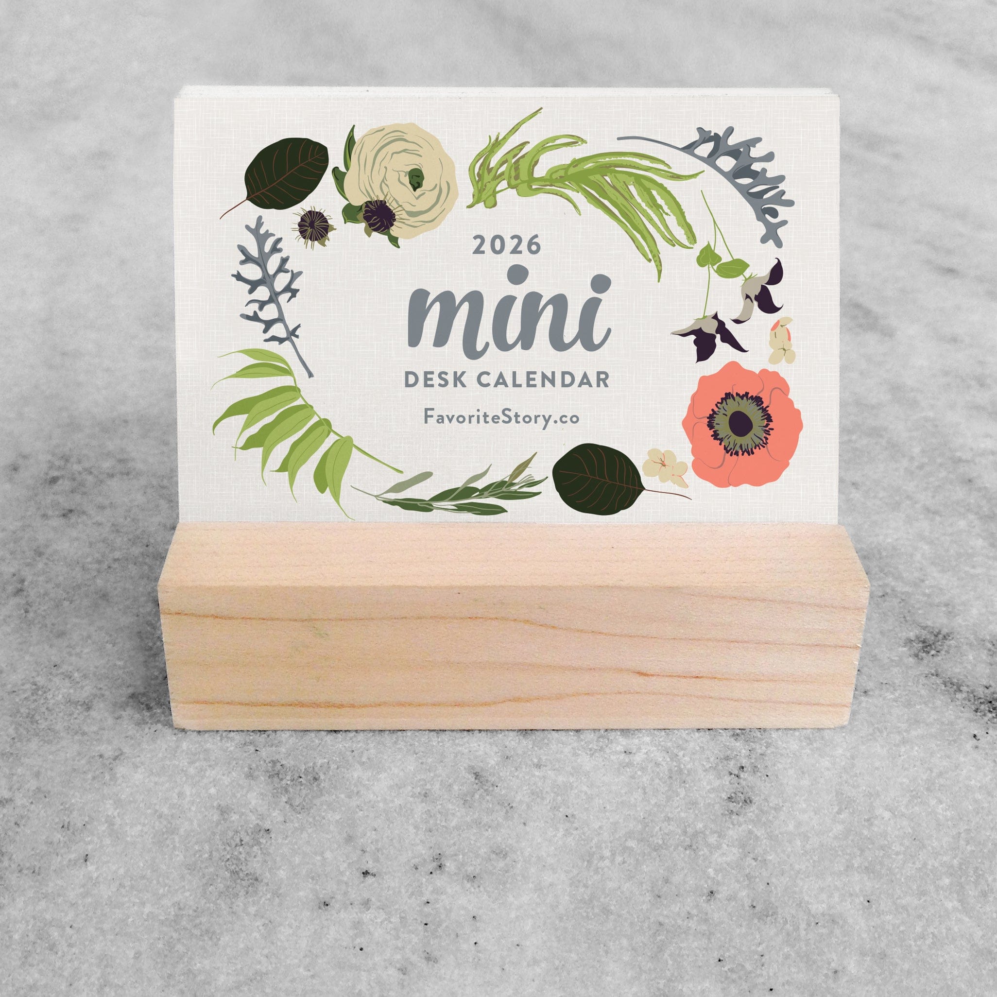 Favorite Story Mini Desk Calendar Favorite Story 2026 Mini Desk Calendar, Wildflower