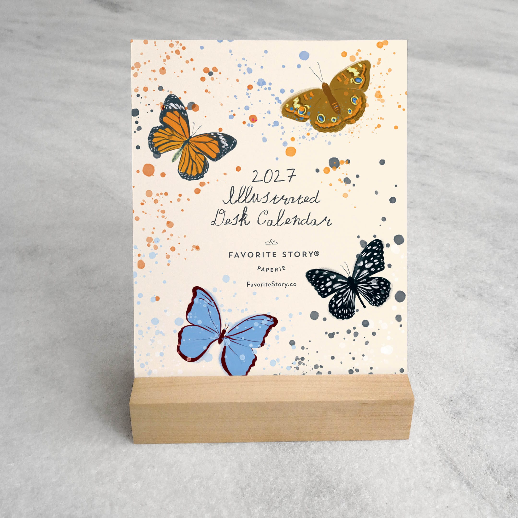 Favorite Story Desk Calendar Favorite Story 2027 Desk Calendar, Butterflies