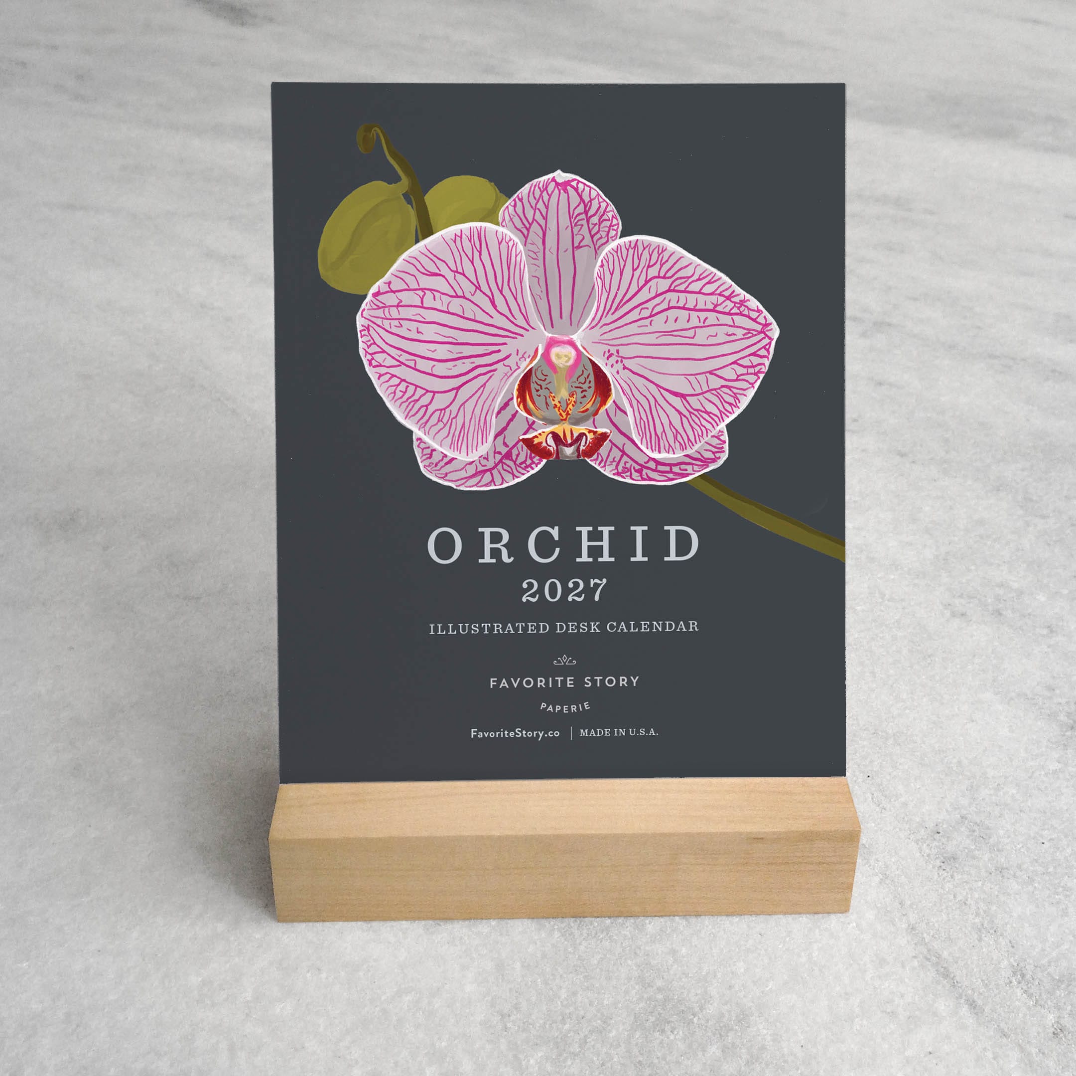 Favorite Story Desk Calendar Favorite Story 2027 Desk Calendar, Orchid