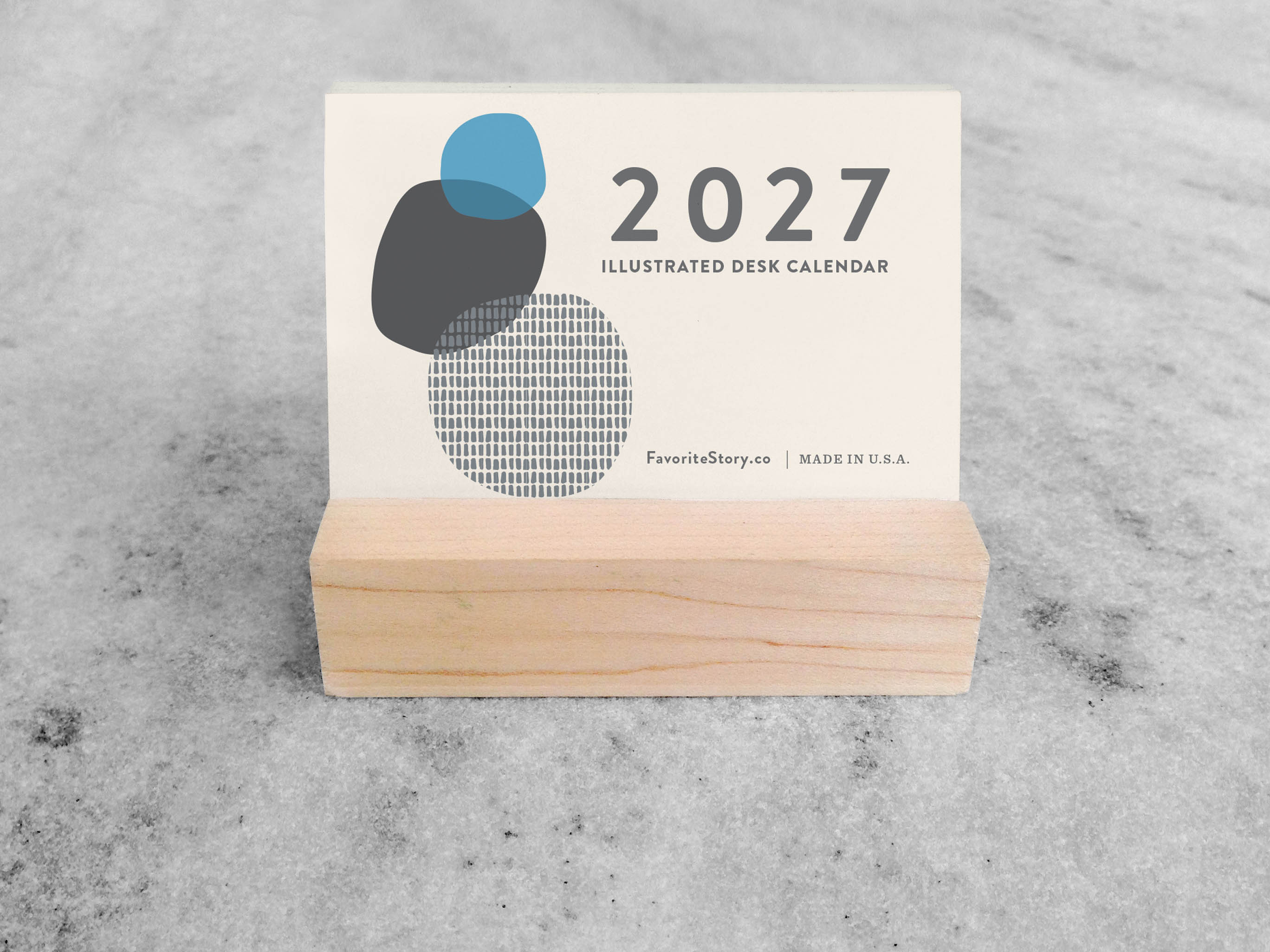 Favorite Story Mini Desk Calendar Favorite Story 2027 Mini Desk Calendar, Abstract