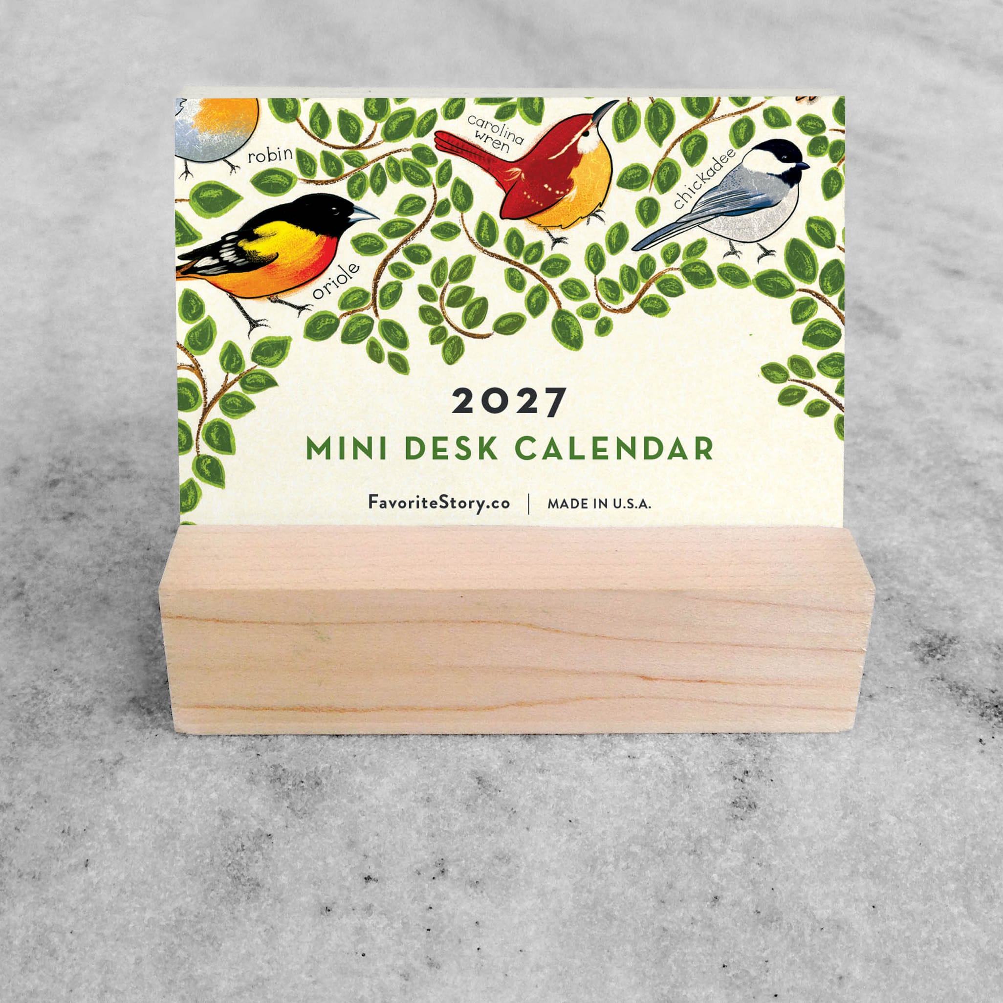 Favorite Story Mini Desk Calendar Favorite Story 2027 Mini Desk Calendar, Birds