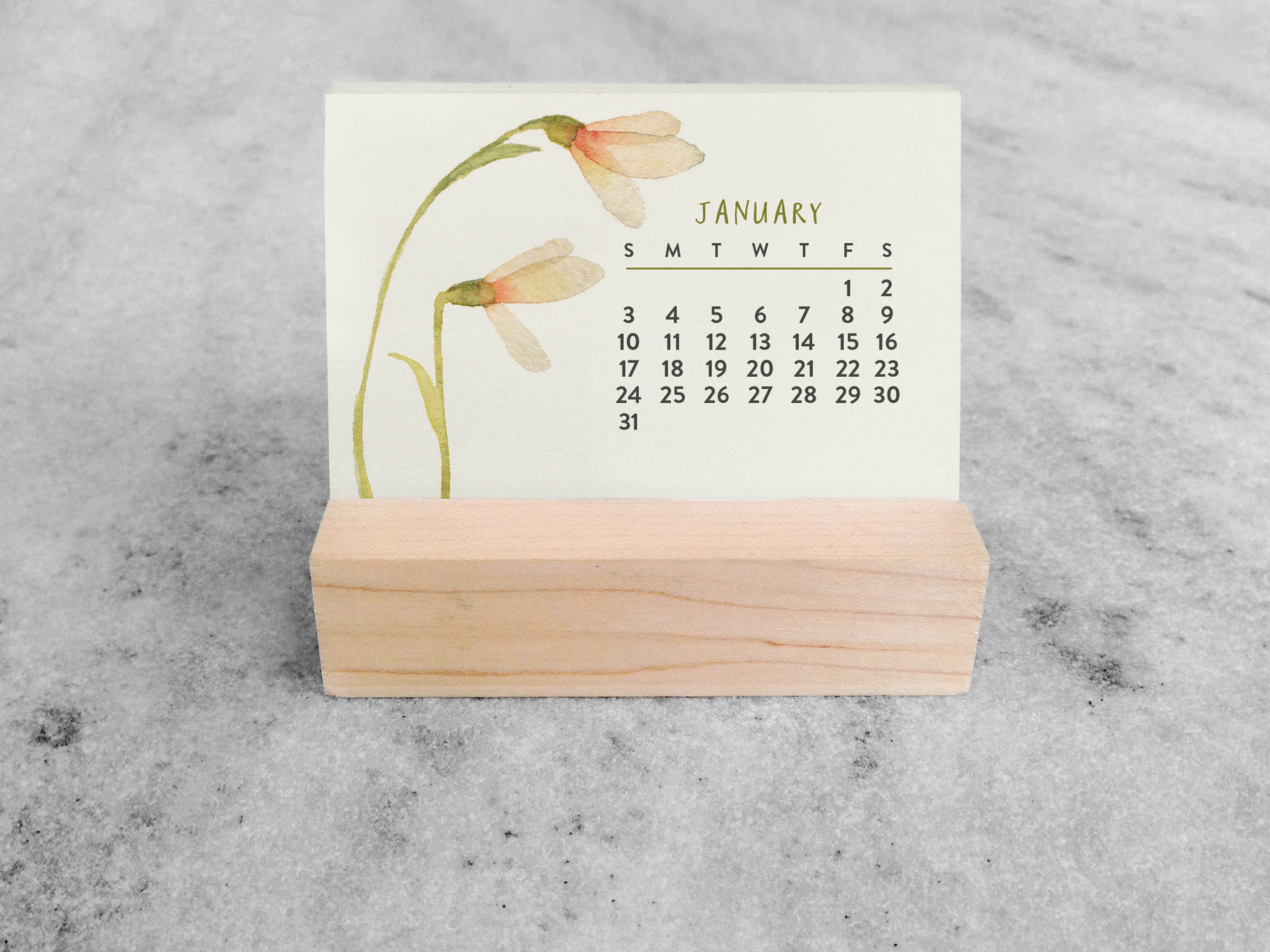 Favorite Story Mini Desk Calendar Favorite Story 2027 Mini Desk Calendar, Blooms